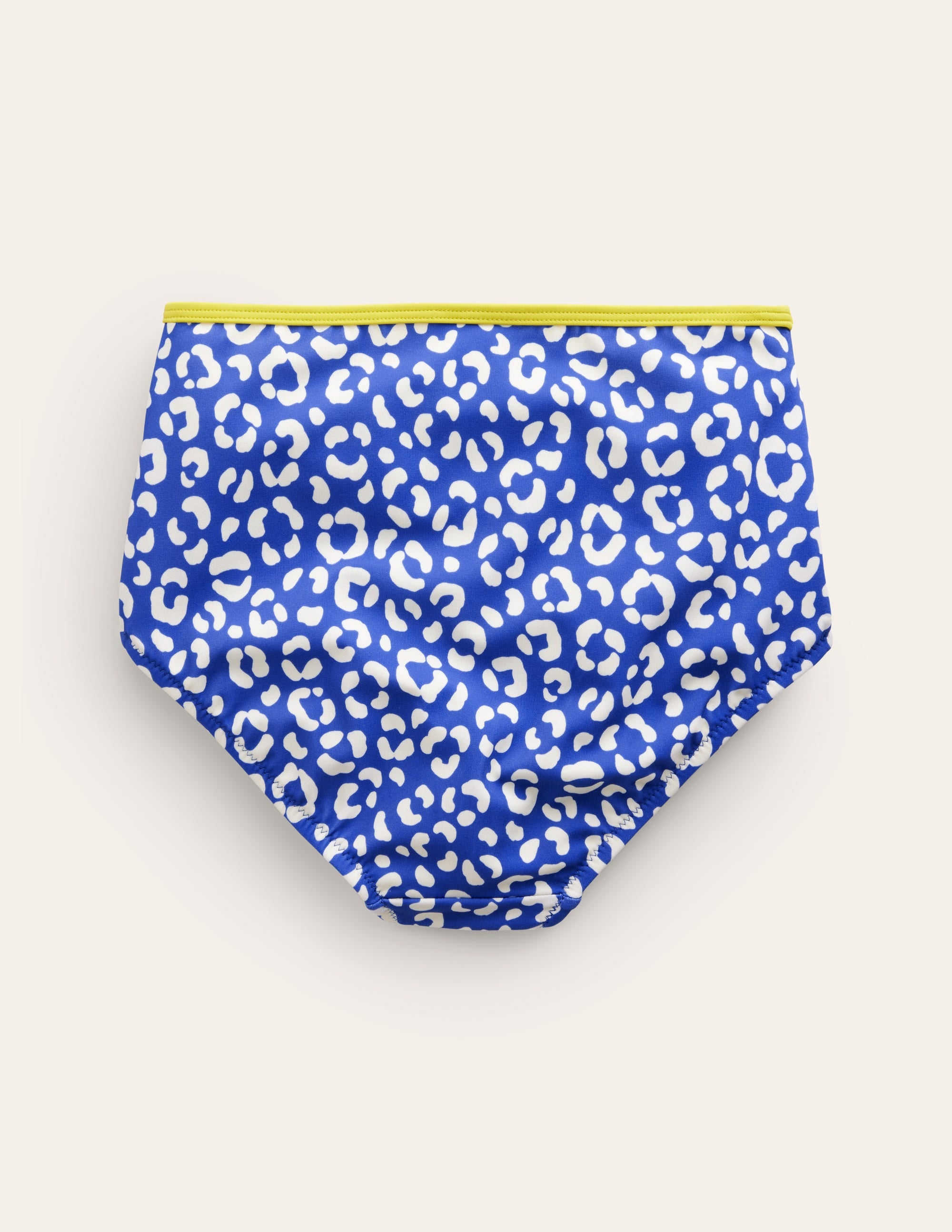 High Waisted Bikini Bottoms-Blue Leopard - Image 2