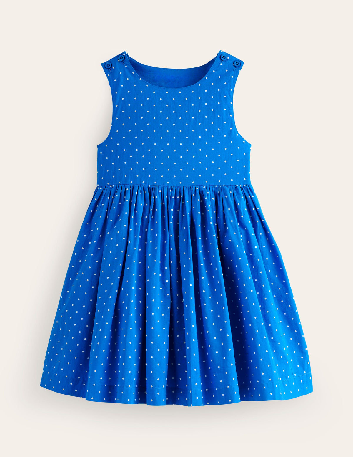 Appliqué Back Dress-Blue Rainbow-1