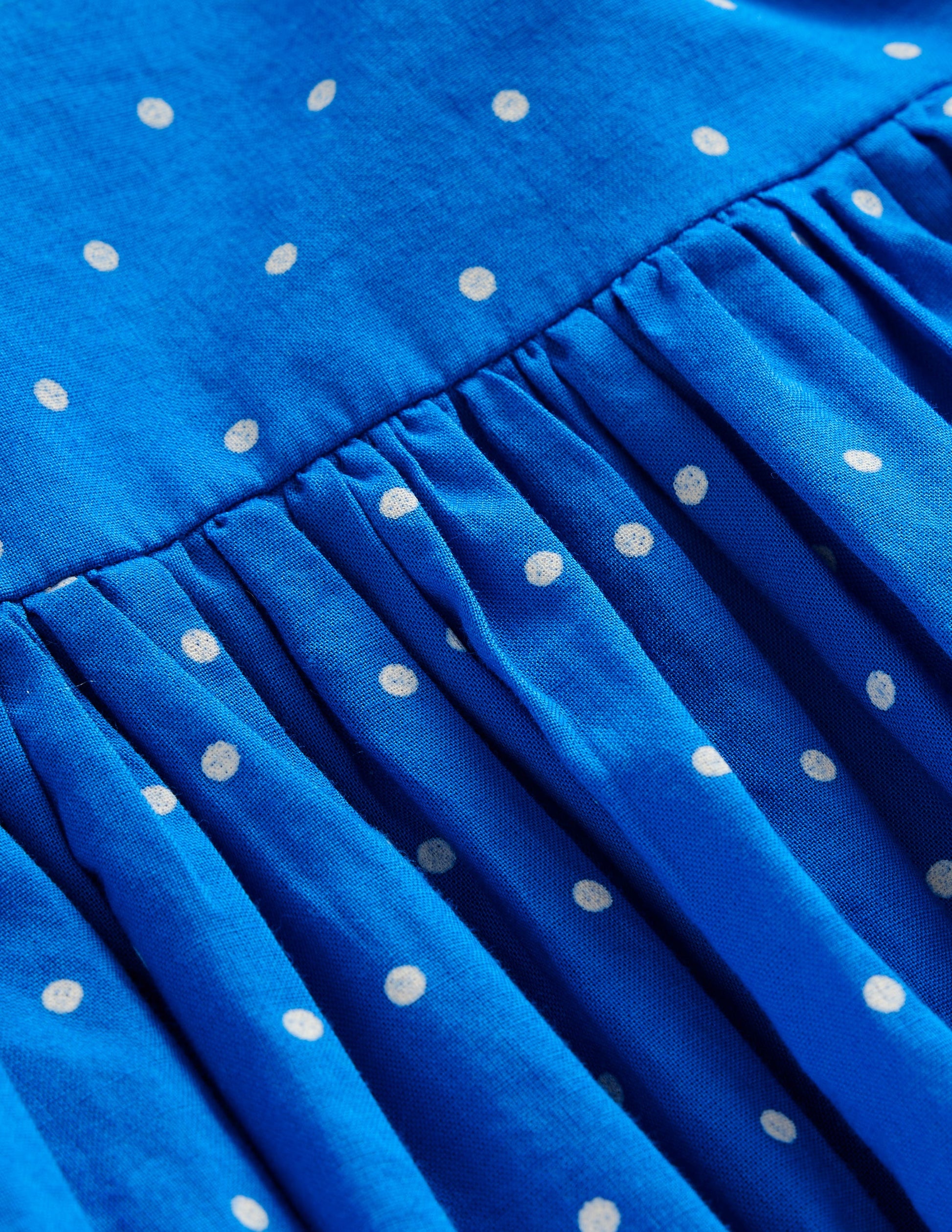 Appliqué Back Dress-Blue Rainbow-3