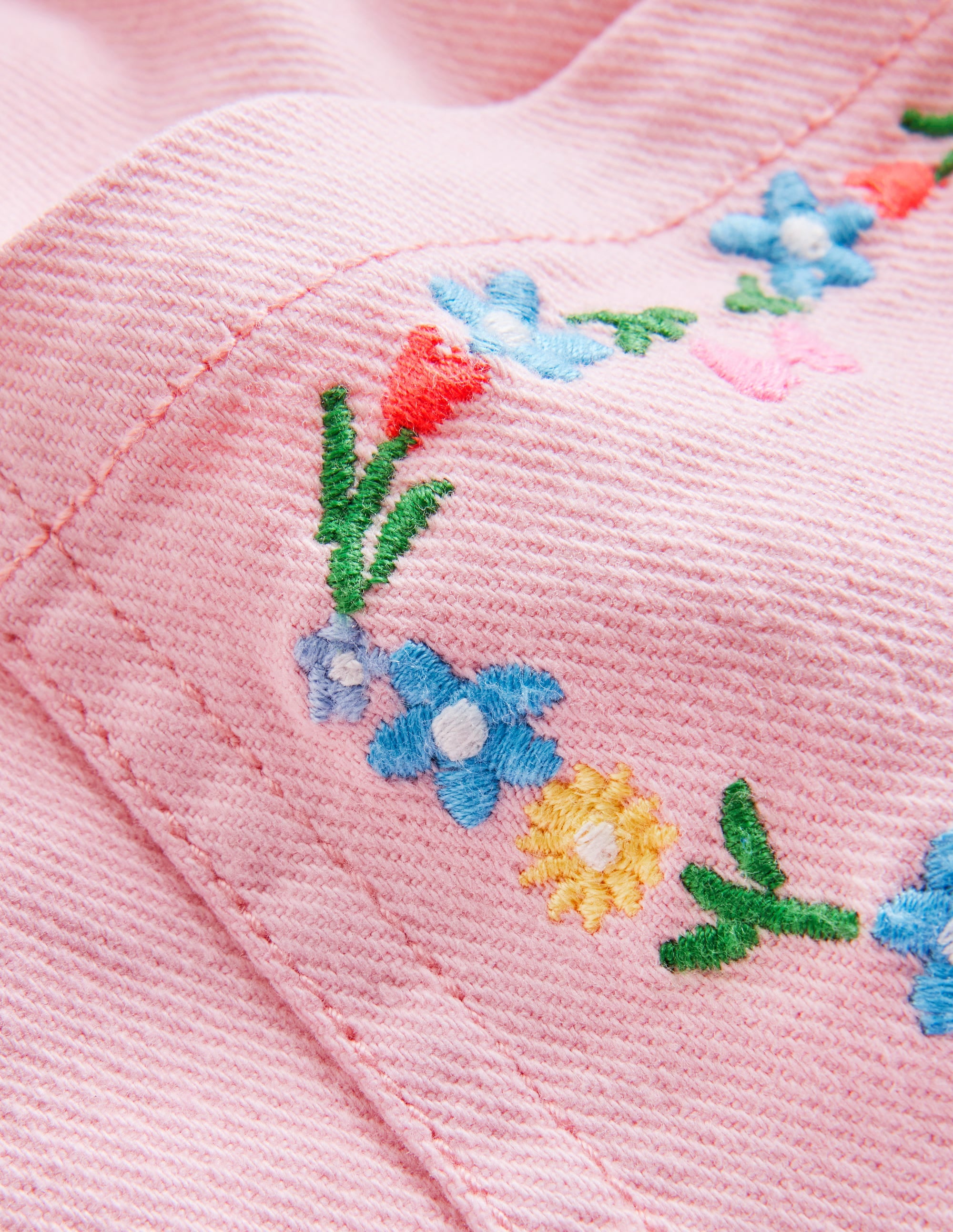 Pull-on Shorts-Ballet Pink Embroidery - Image 3