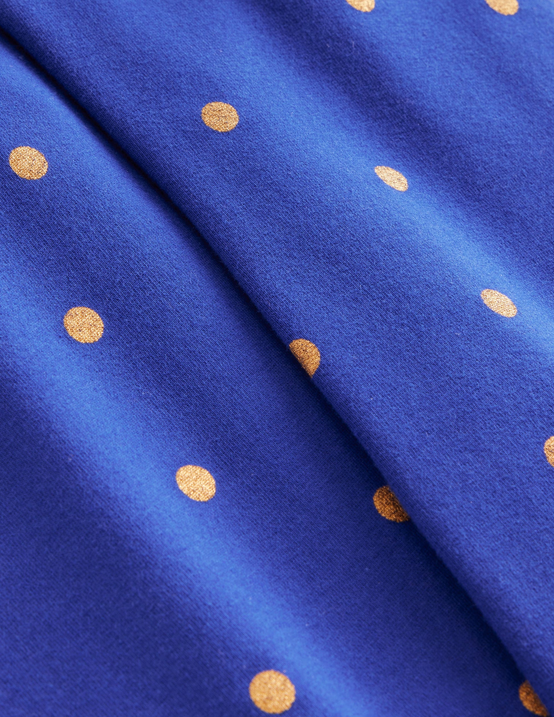 Printed Kick Flare Leggings-Navy/Gold Spot-3