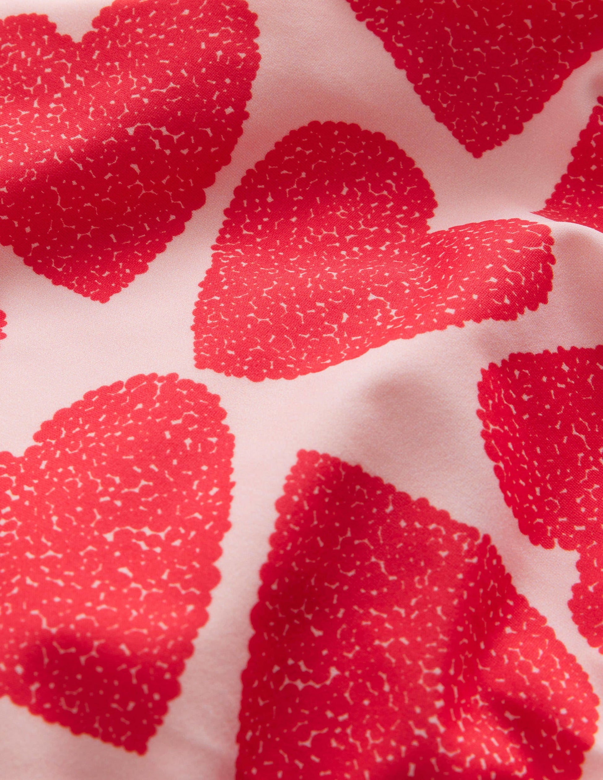Puff Sleeve Bikini-Ballet Pink Hearts-3