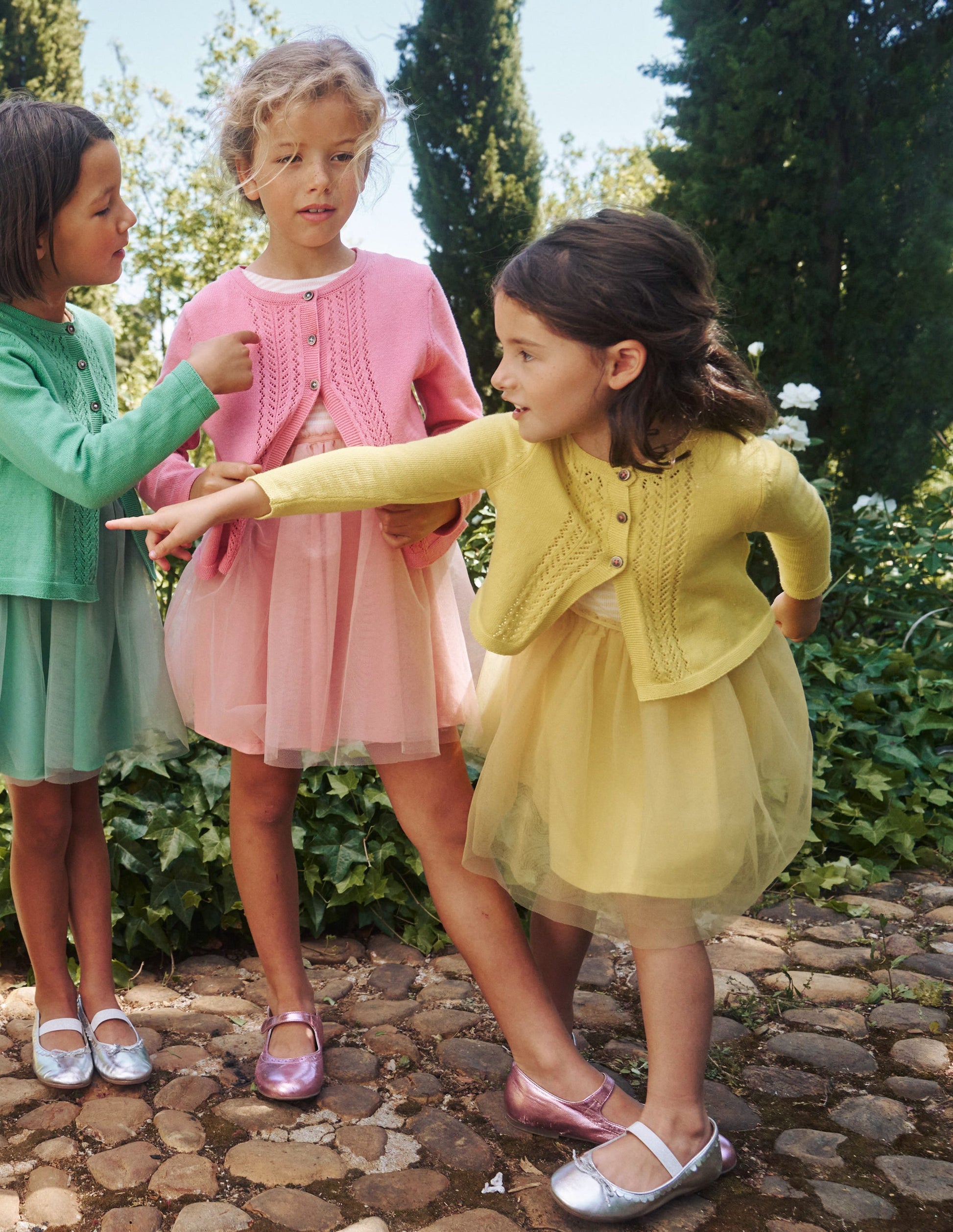 Pointelle Cotton Cardigan-Zest Yellow-4