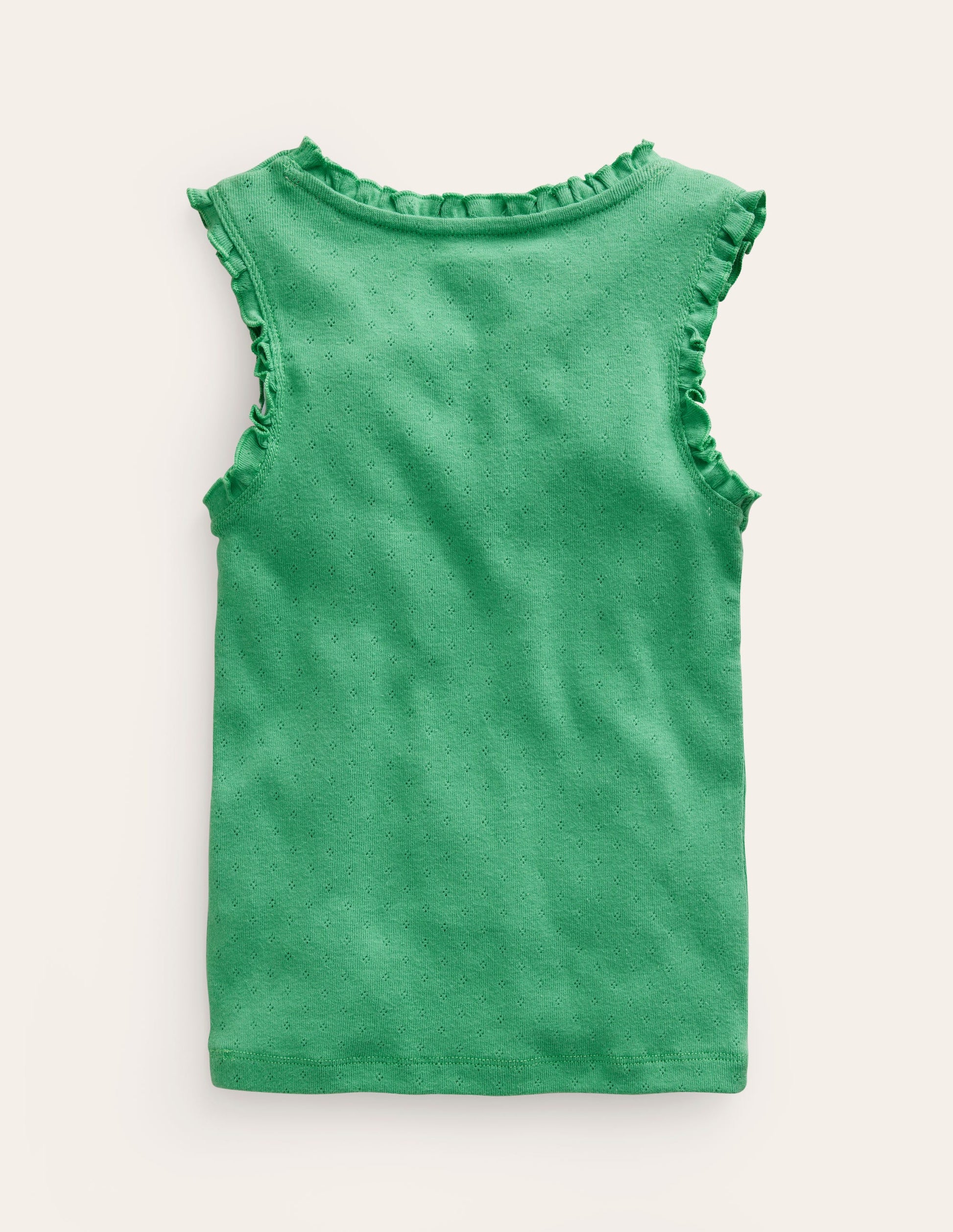 Pointelle Vest-Aloe Green-2