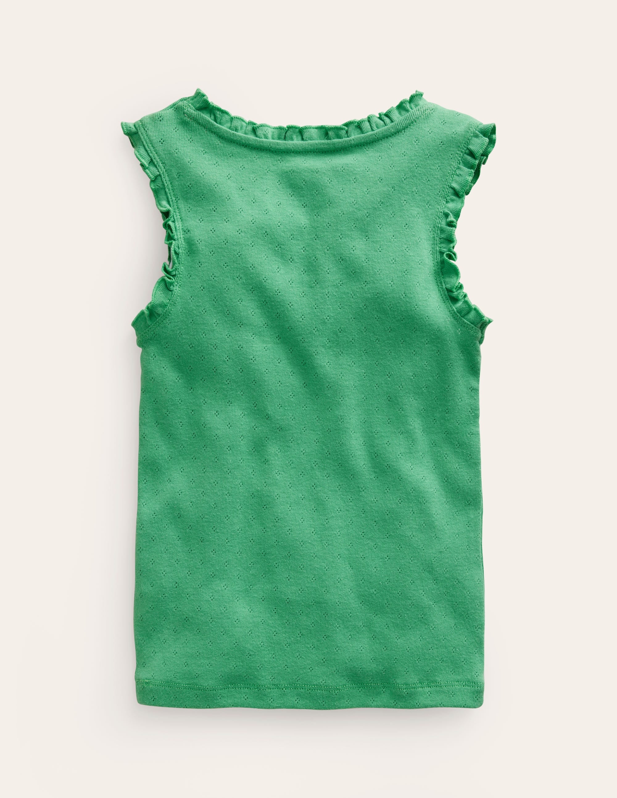 Pointelle Vest-Aloe Green - Image 2