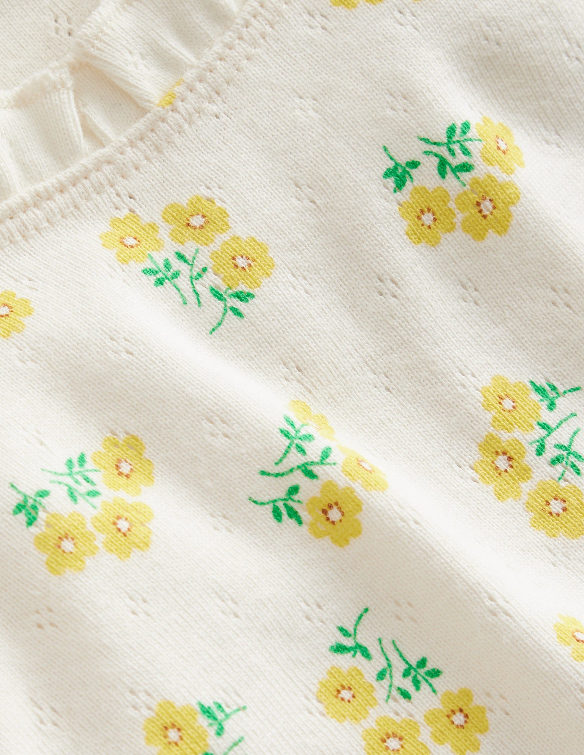Pointelle Vest-Vanilla Pod Ditsy Floral-3