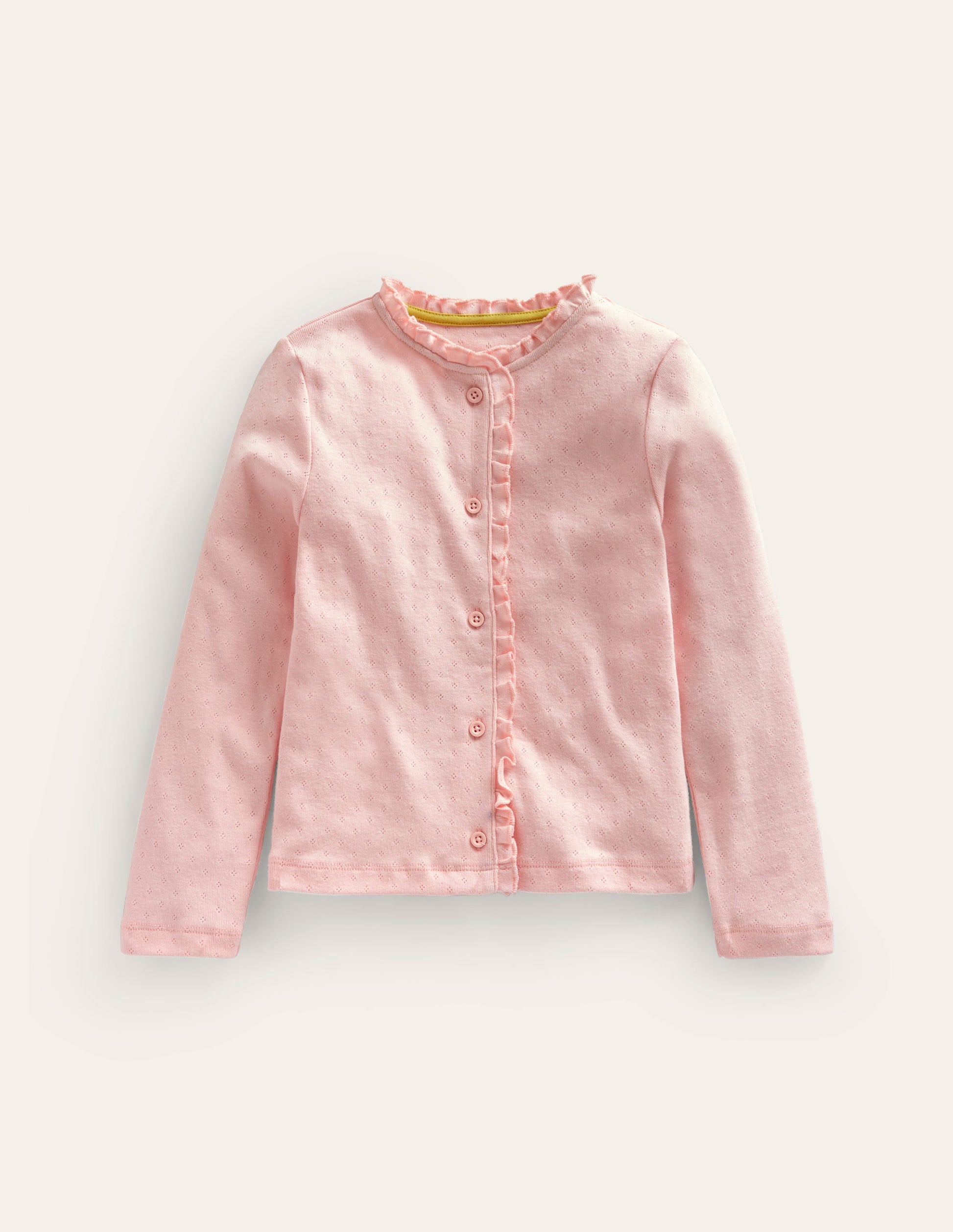 Pointelle Cardigan-Provence Dusty Pink-1