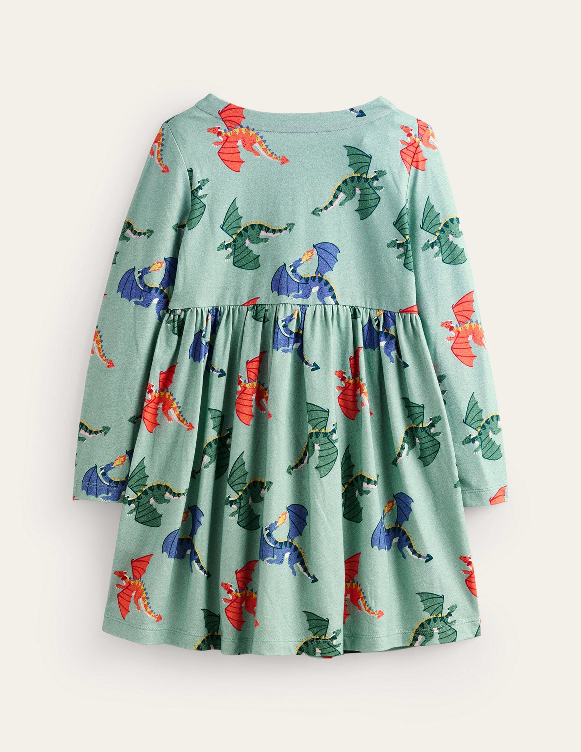 Long Sleeve Fun Jersey Dress-Georgian Blue Dragons-2