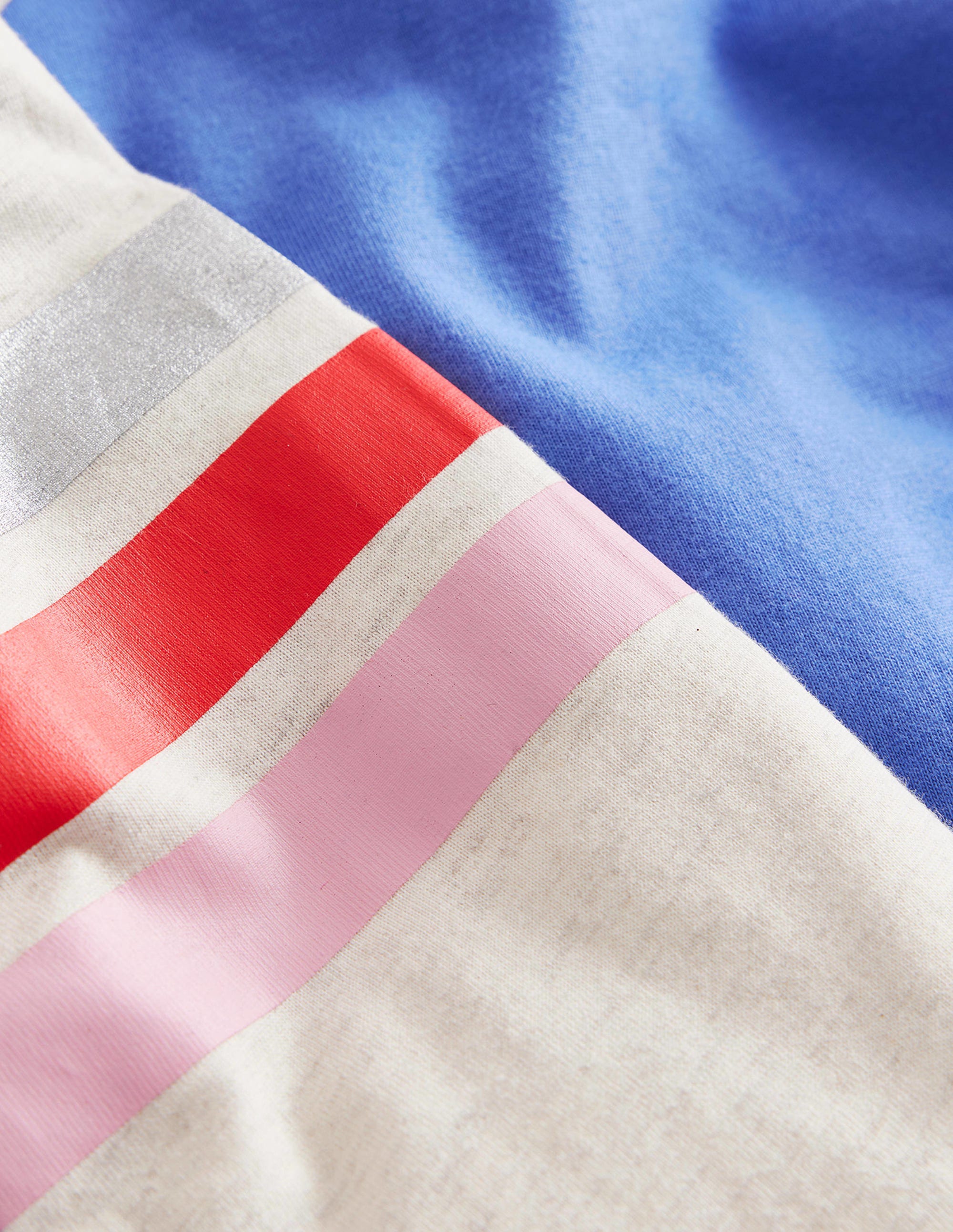 Colourblock Raglan T-shirt-Surf blue/Oatmeal - Image 3
