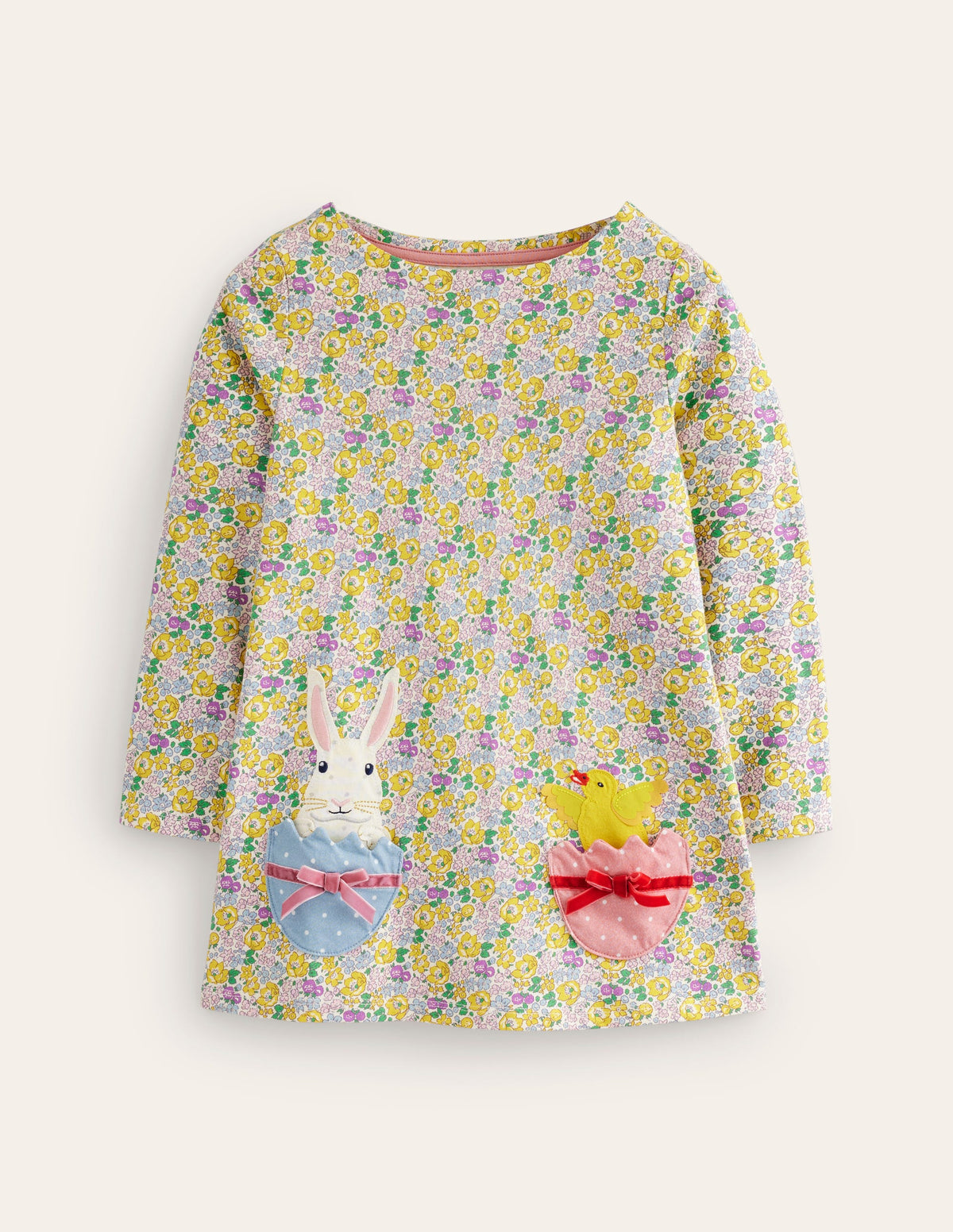 Appliqué Jersey Tunic-Spring Bloom Easter Eggs - Image 1