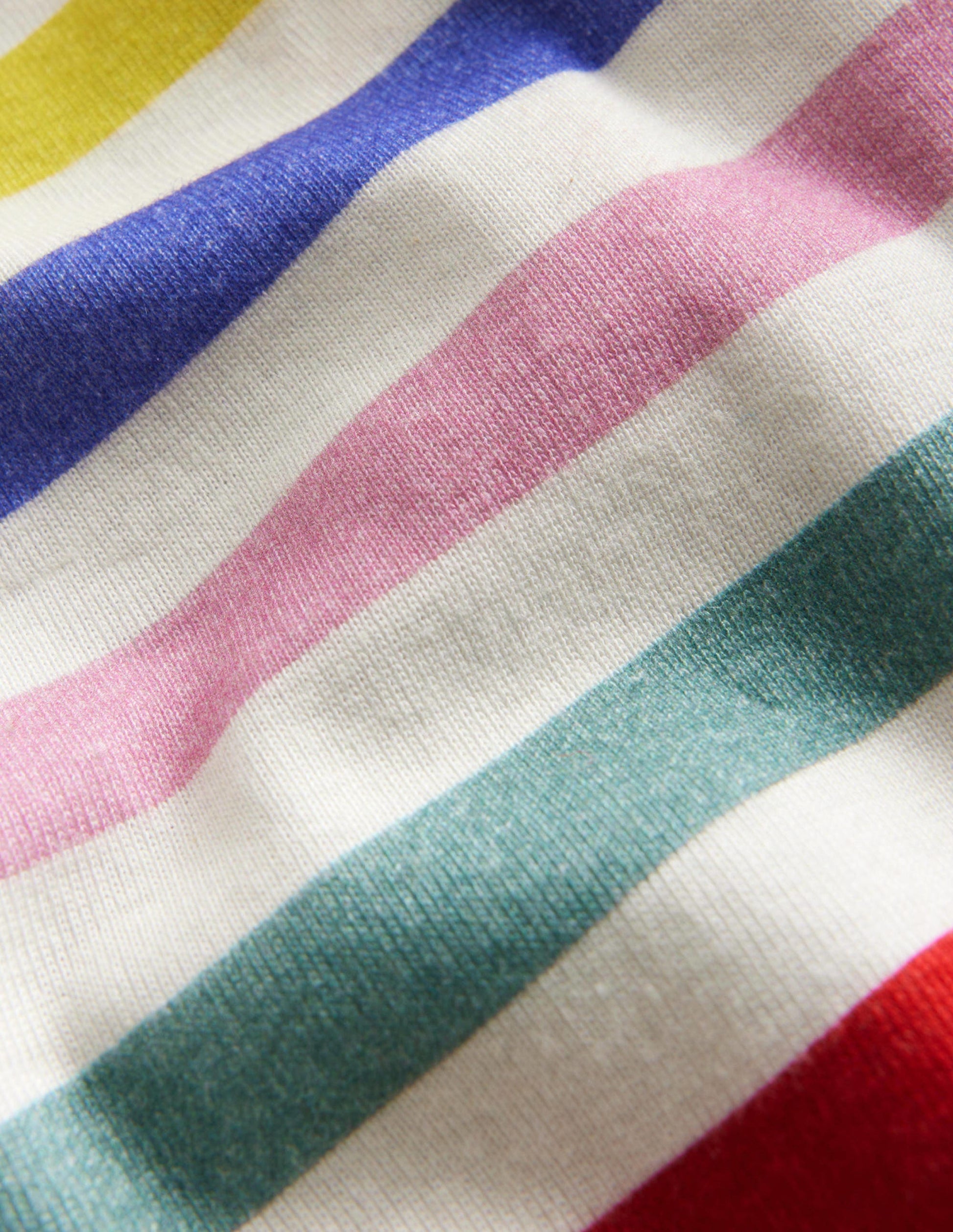 Snug Striped Long John Pyjamas-Multi Stripe-3