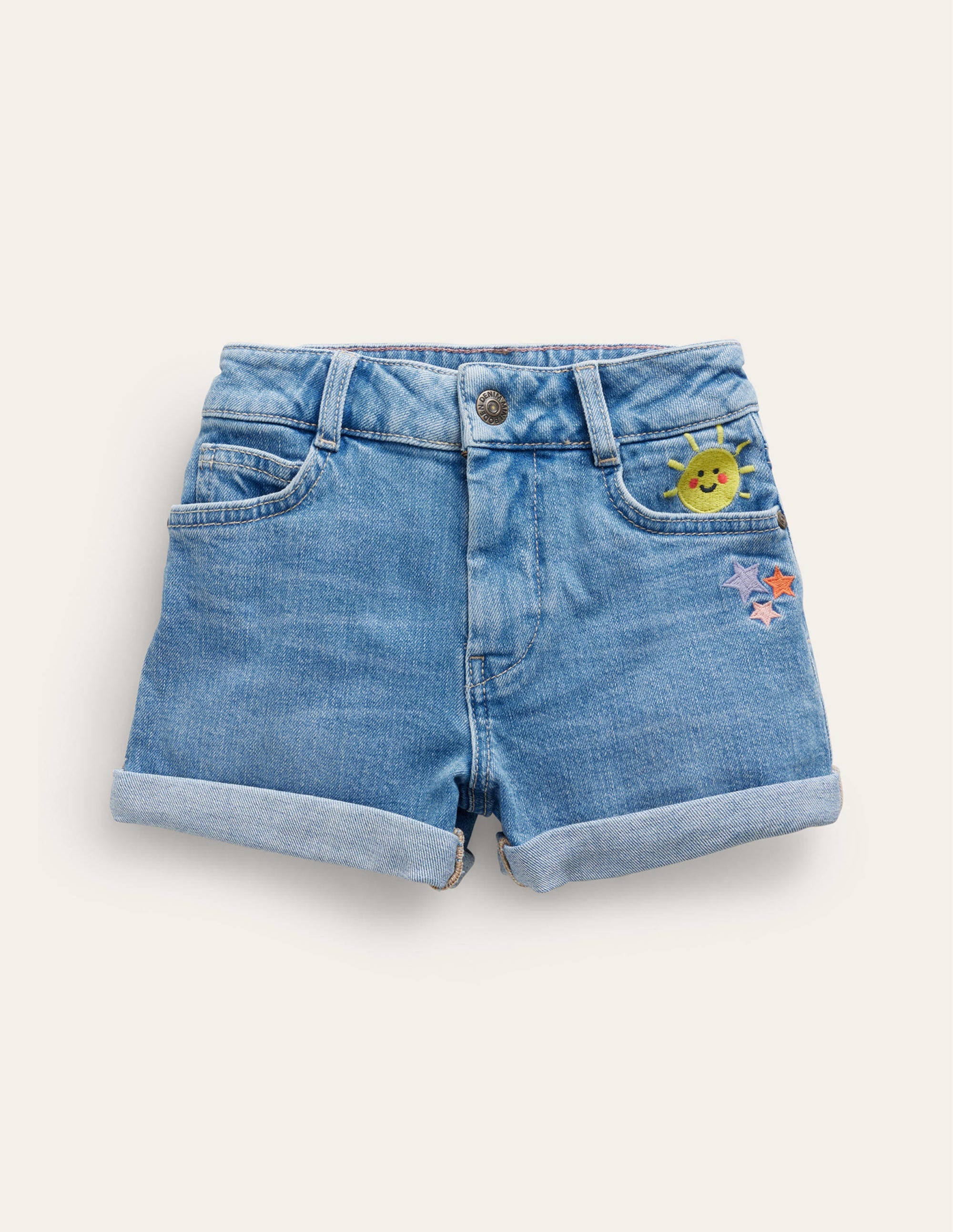 Denim Shorts-Light Vintage Weather - Image 1