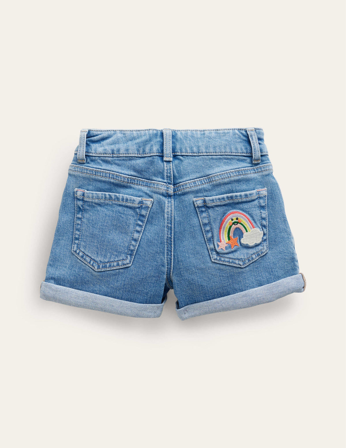 Denim Shorts-Light Vintage Weather - Image 2