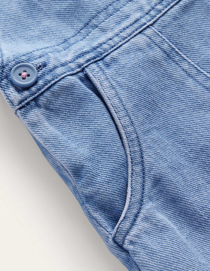 Dungaree Dress-Mid Vintage Denim-3