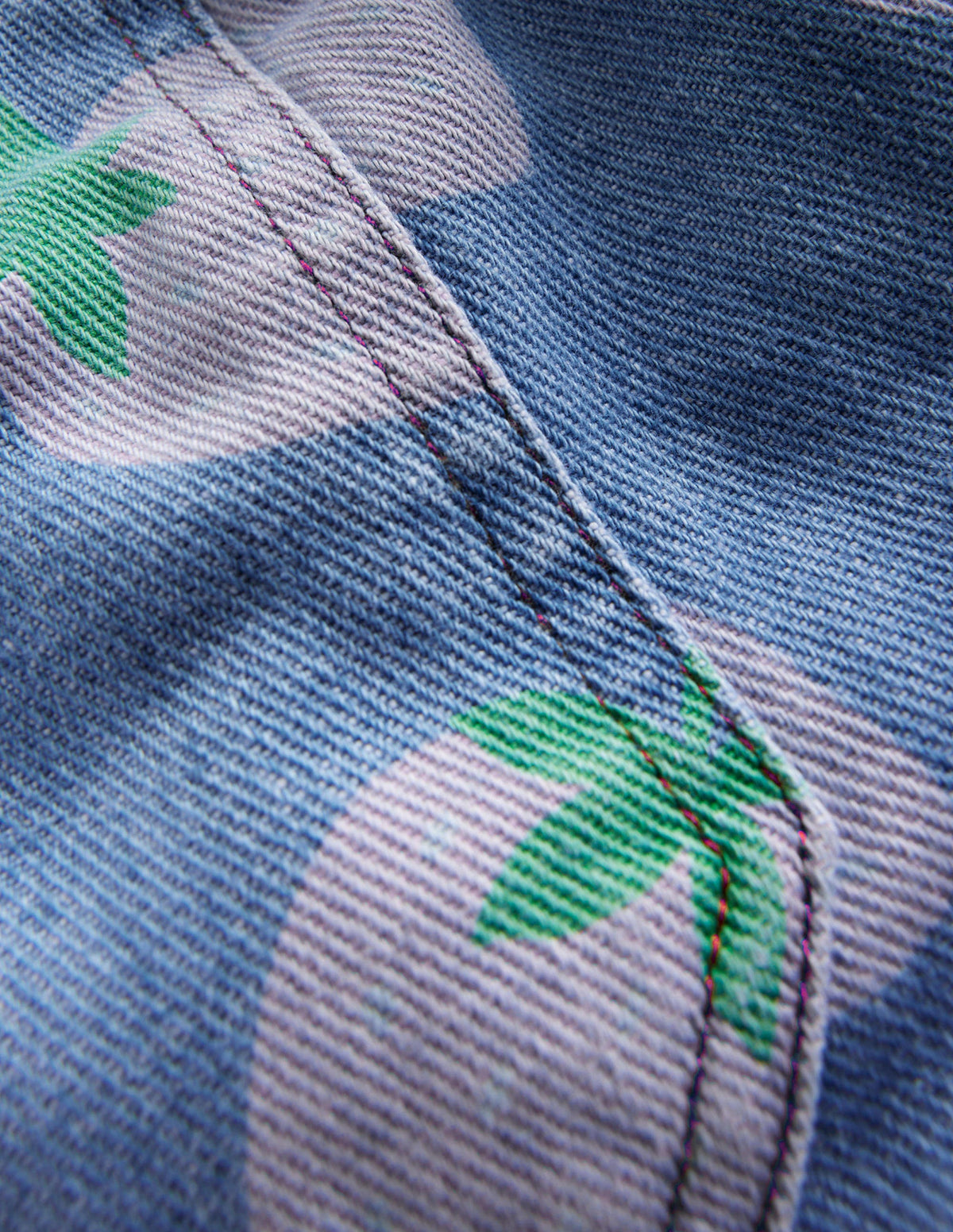 Denim Pull-on Jean-Denim Strawberries - Image 3