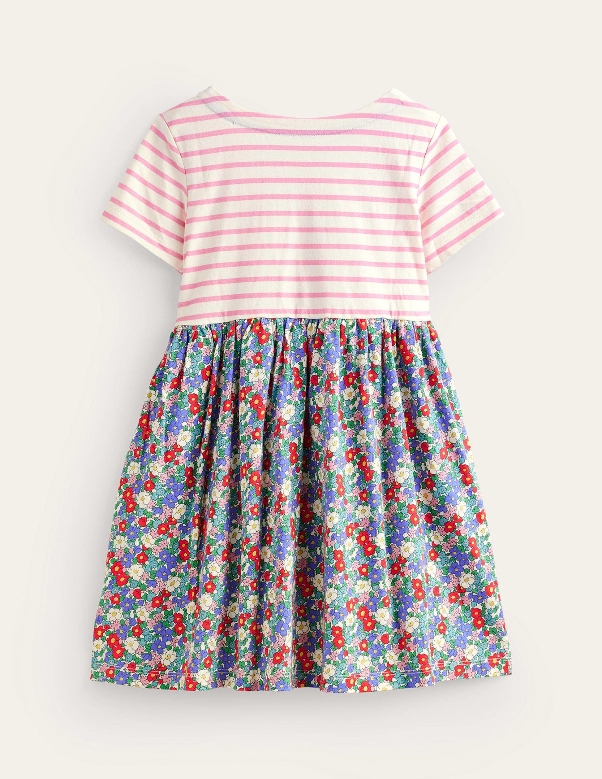 Hotchpotch Jersey dress-Nautical Floral-2