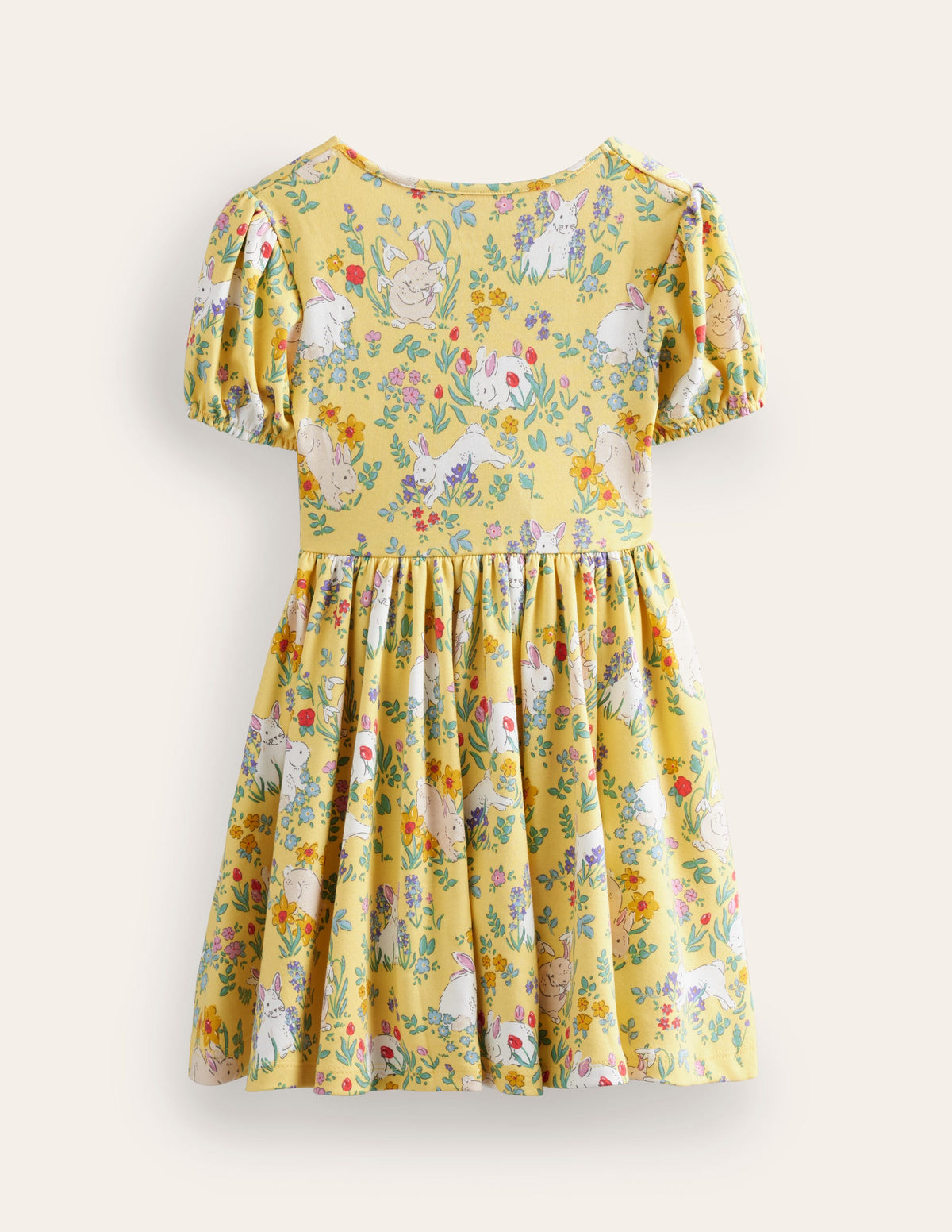 Twirly Ballerina Dress-Spring Yellow Bunny - Image 2