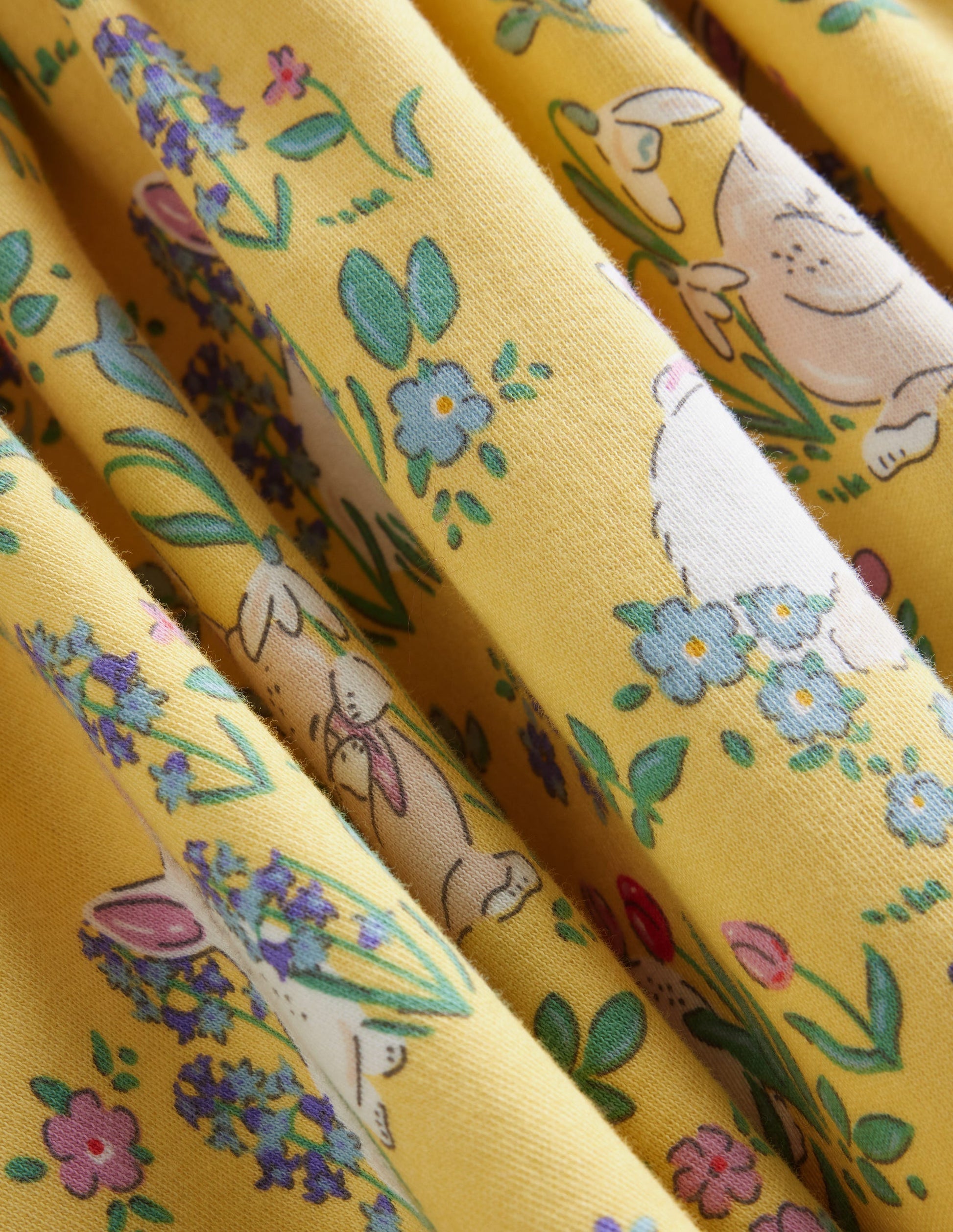 Twirly Ballerina Dress-Spring Yellow Bunny-3