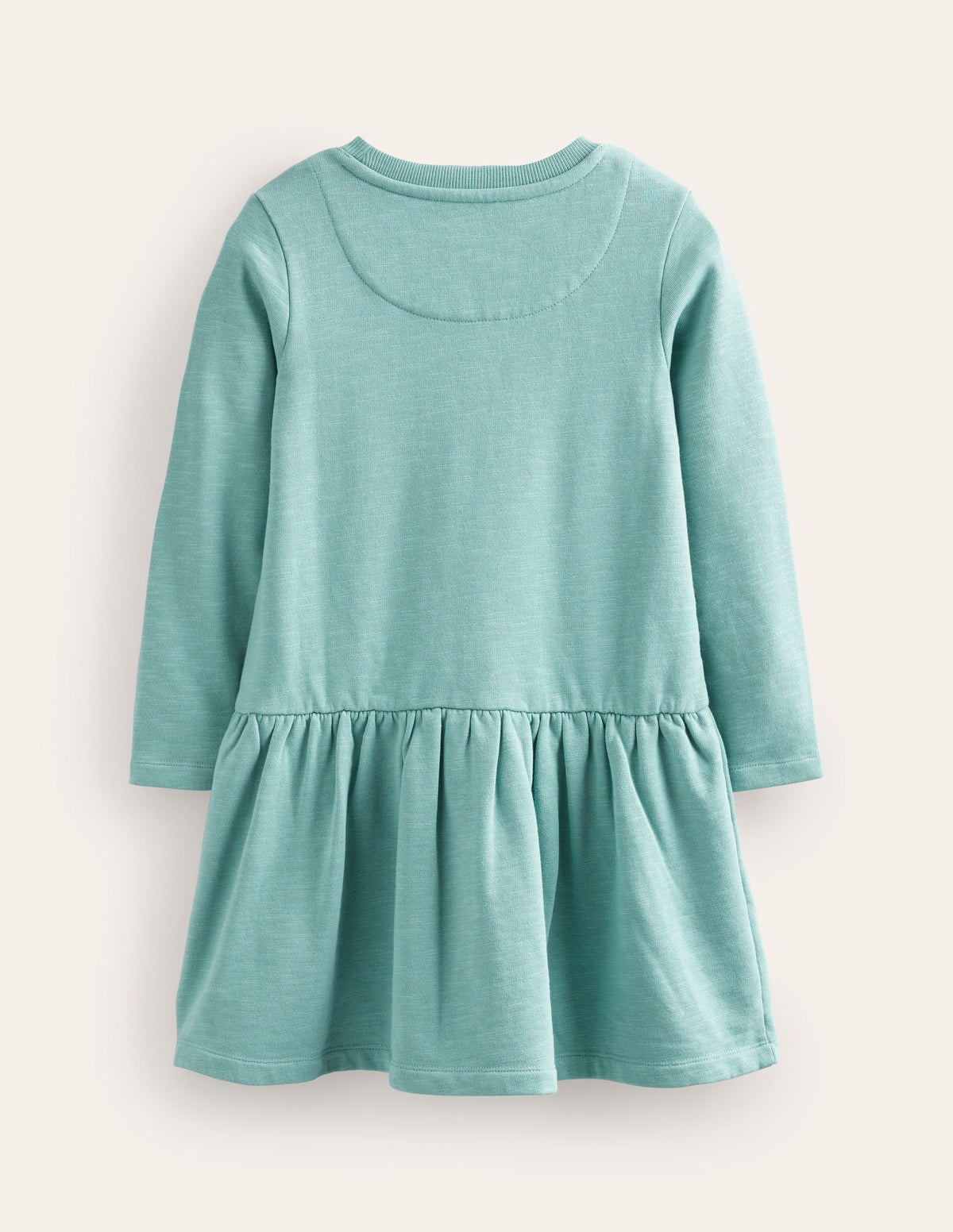 Embroidered Sweat Dress-Georgian Blue Flowers-2