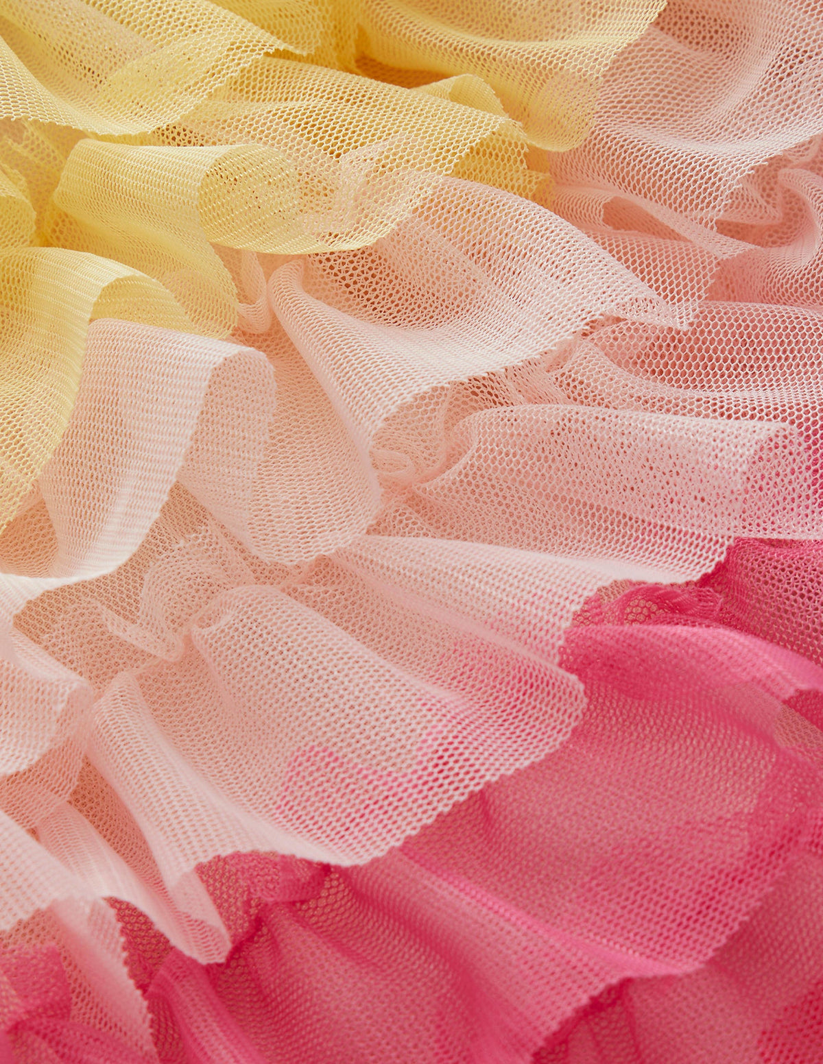 Tulle Ruffle Skirt-Multi Rainbow-3