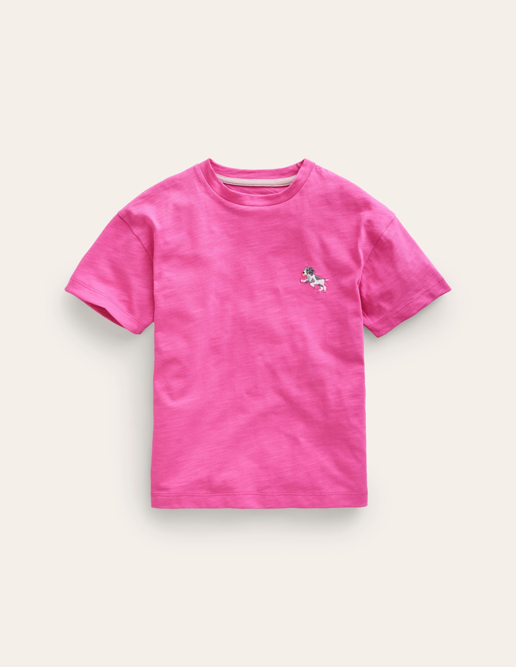 Embroidered Logo T-Shirt-Strawberry Ice Dog - Image 1
