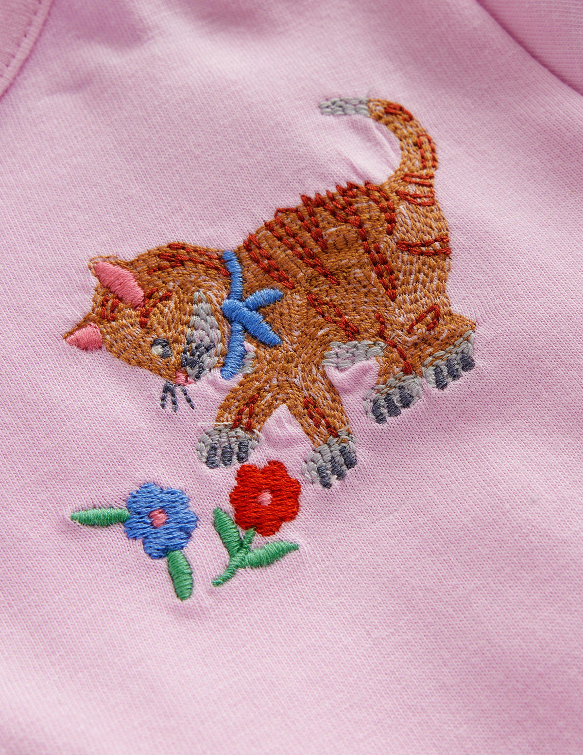 Superstitch Jersey Top-Pink Cats - Image 3