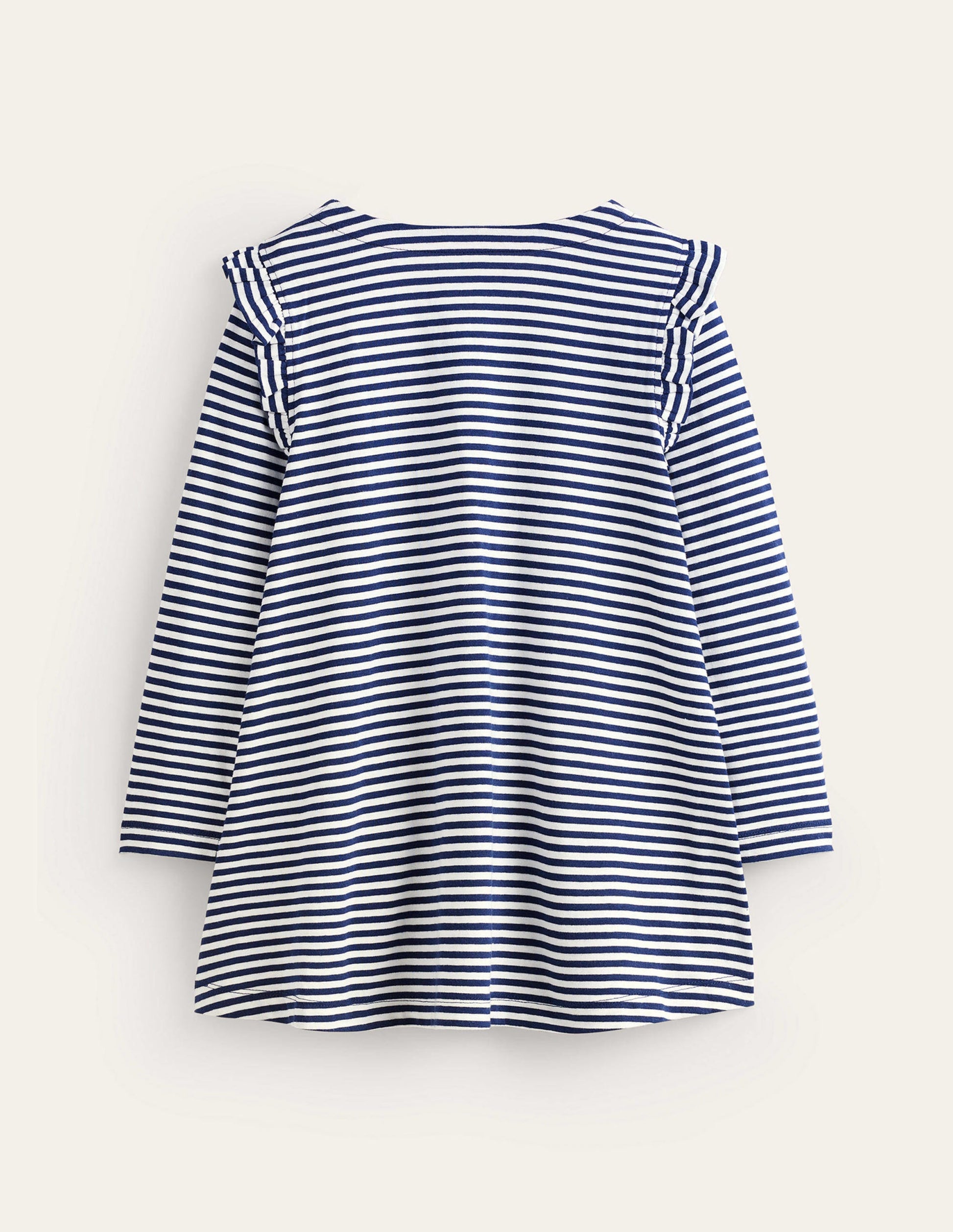 Heart Pocket Tunic-College Navy/Ivory Hearts-2