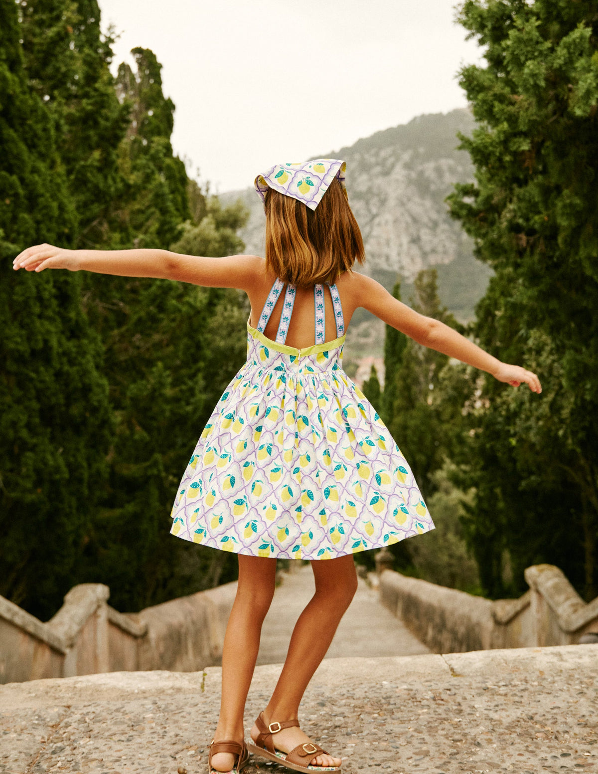 Back Detail Dress-Lavender Lemon Grove - Image 8