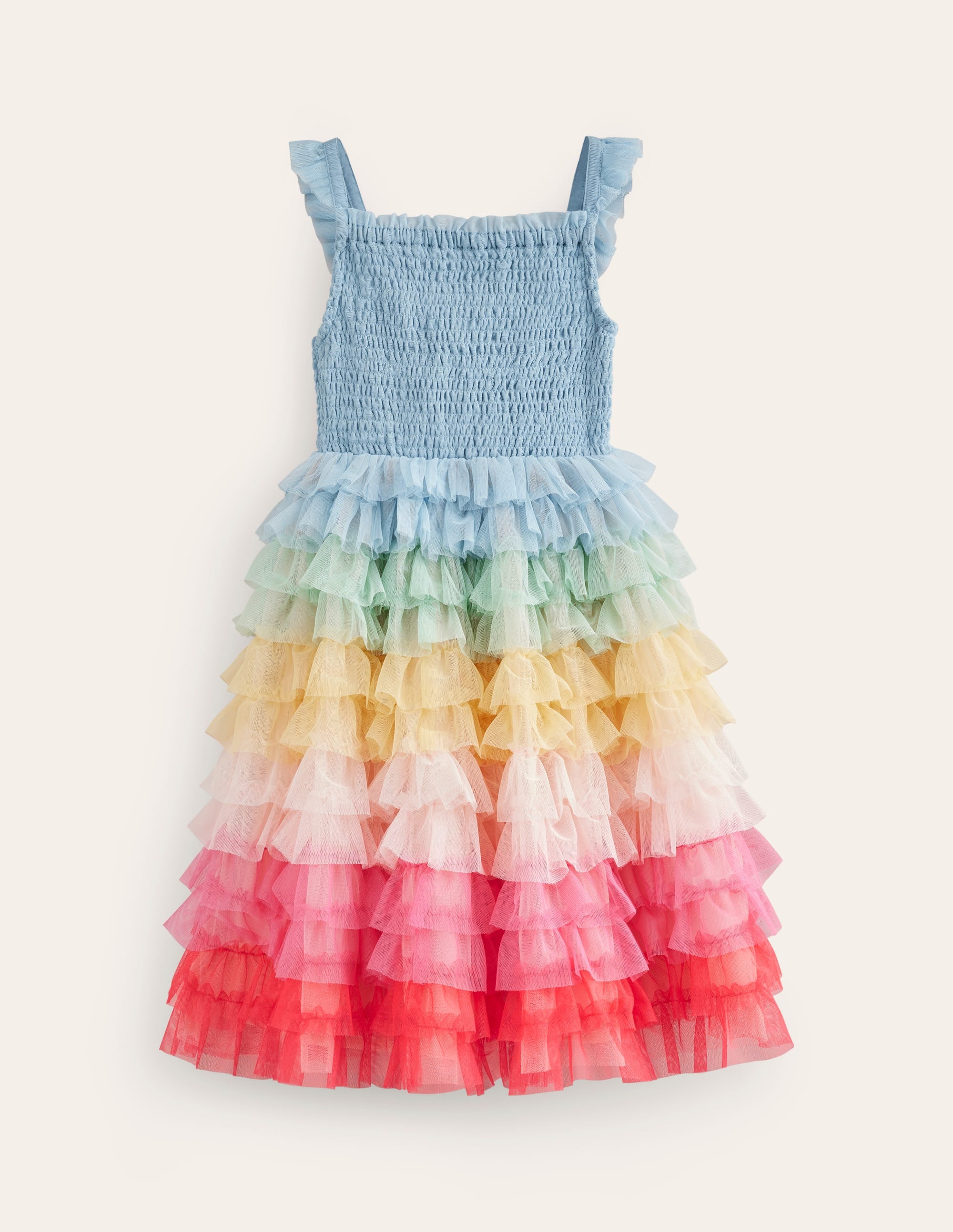 Rainbow Skirt Tulle Dress-Multi Rainbow - Image 1