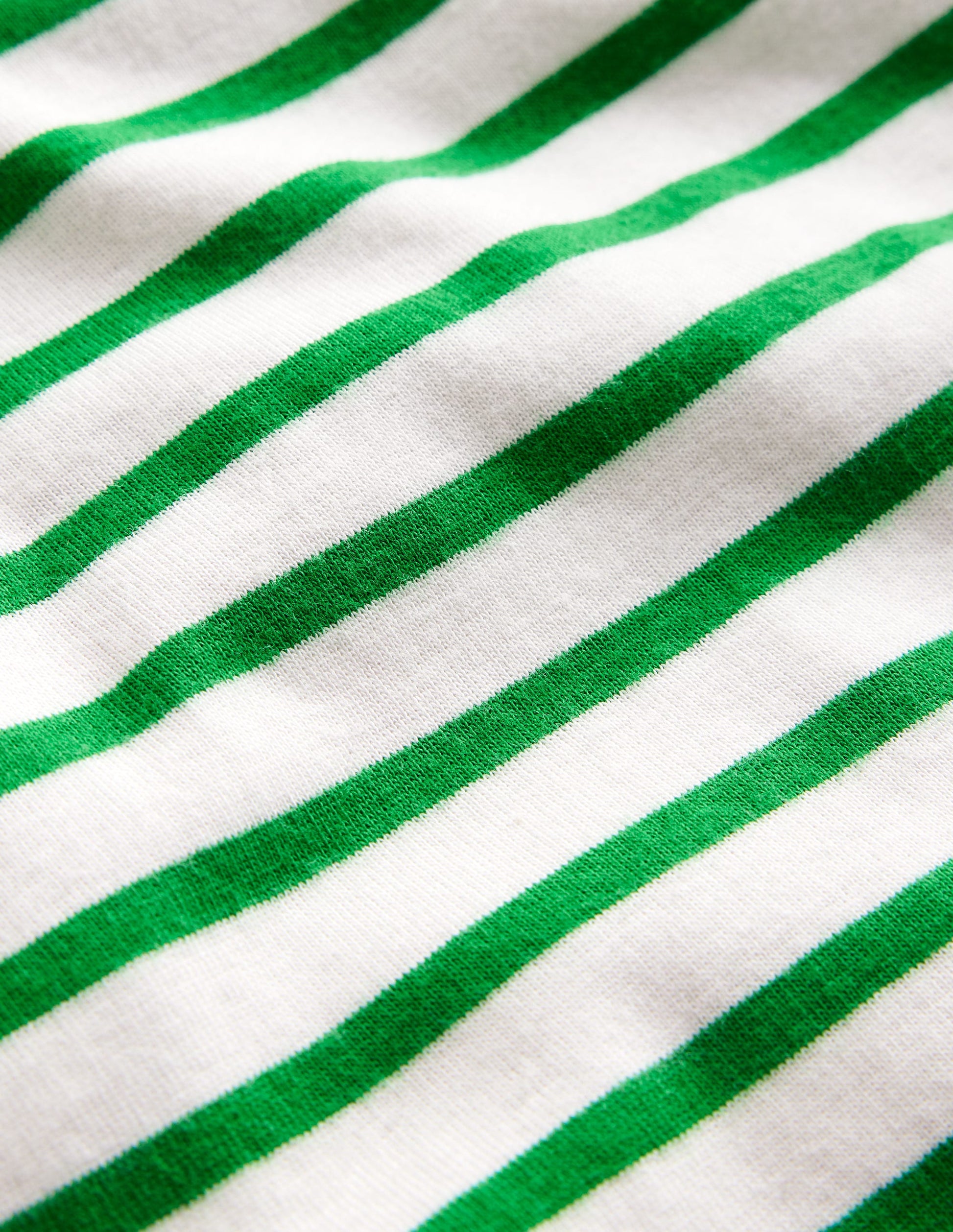 Snug Striped Short Pyjamas-Ivory/Green Breton-3