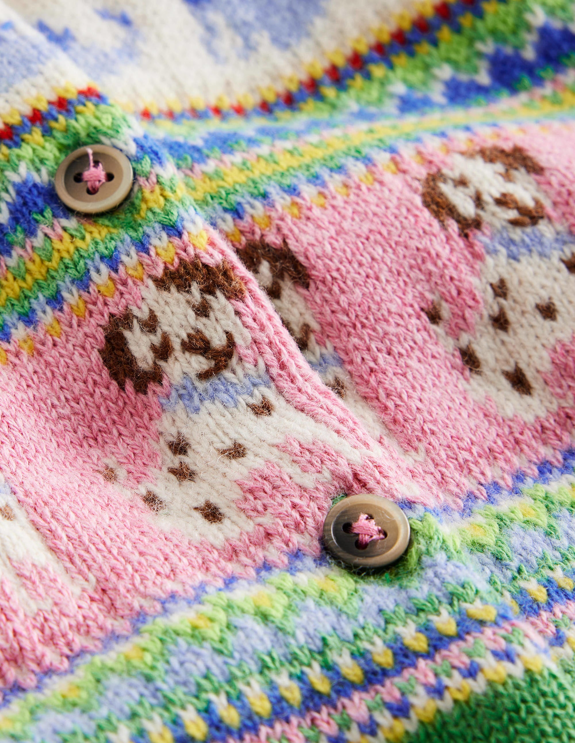 Fair Isle Cardigan-Aloe Green Dogs - Image 3
