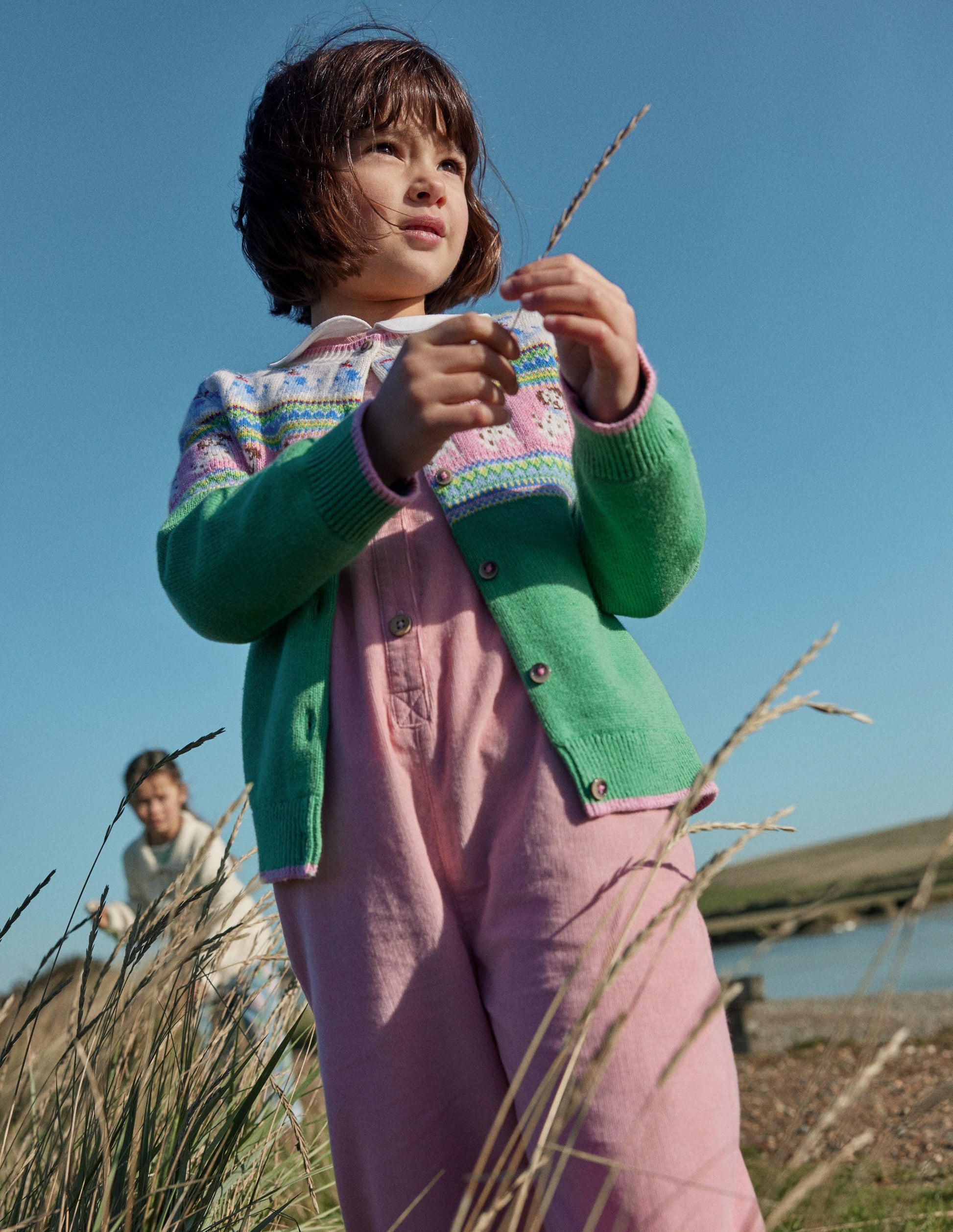 Fair Isle Cardigan-Aloe Green Dogs-4