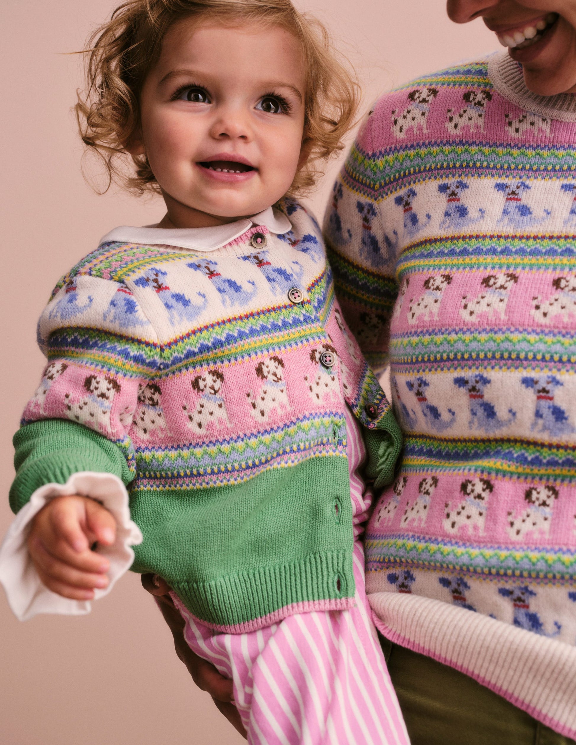 Fair Isle Cardigan-Aloe Green Dogs-5