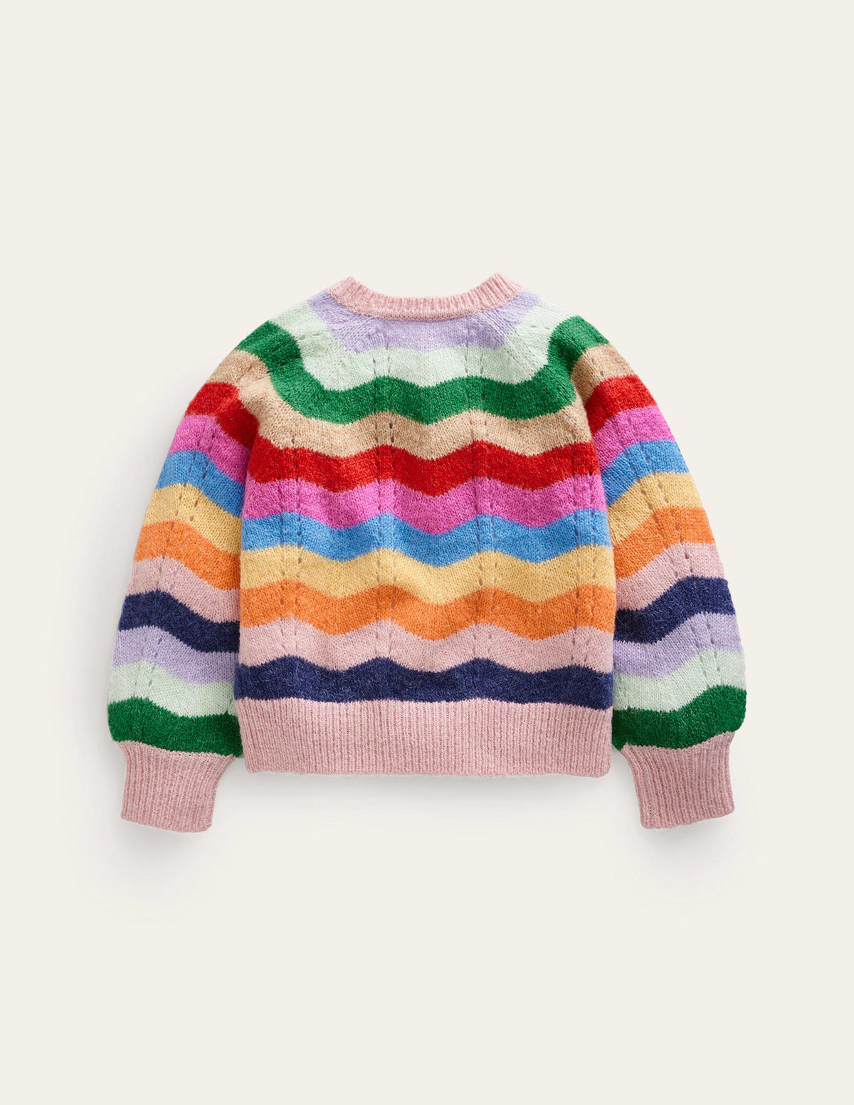 Blouson Wave Cardigan-Multi Rainbow - Image 2