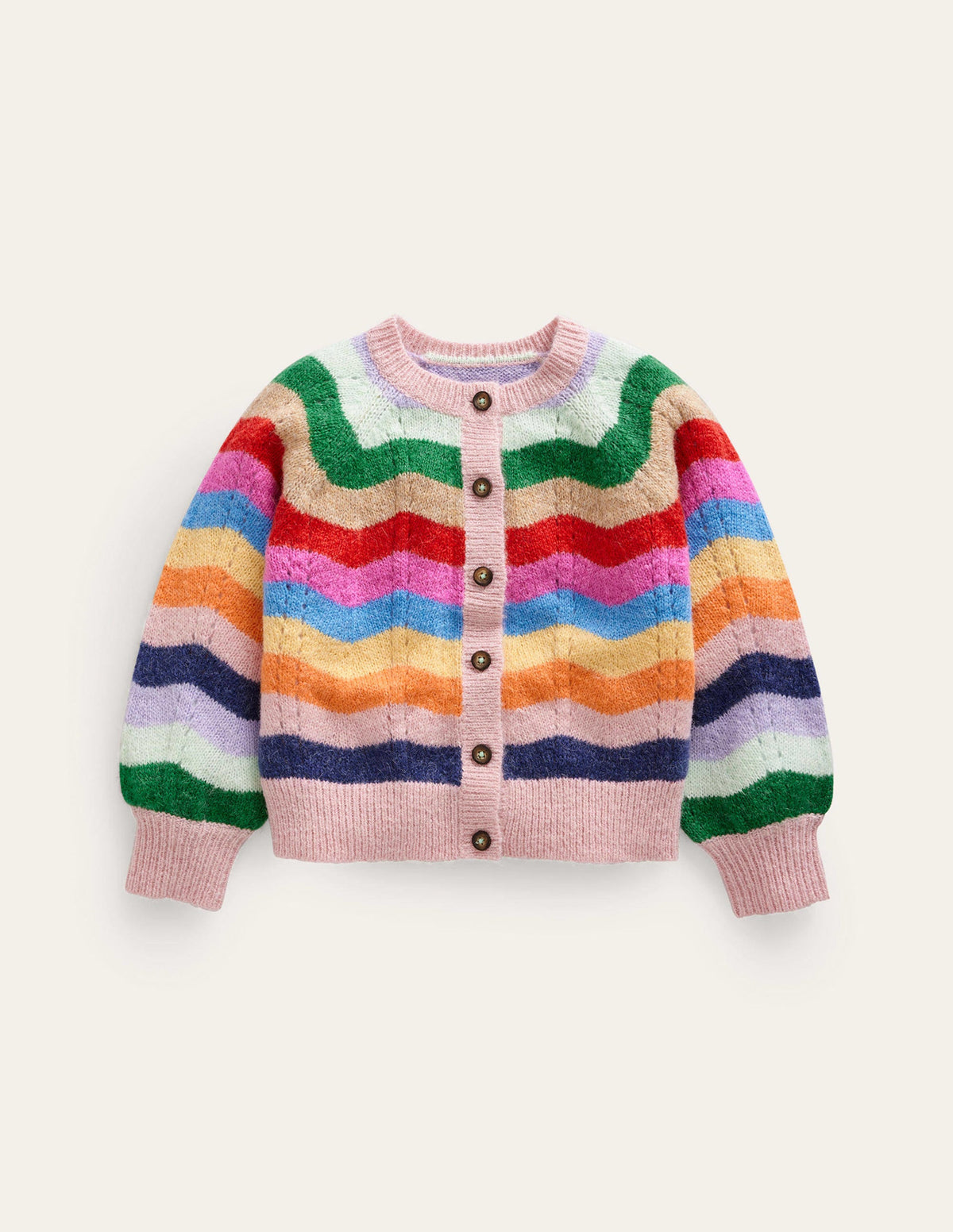 Blouson Wave Cardigan-Multi Rainbow - Image 1