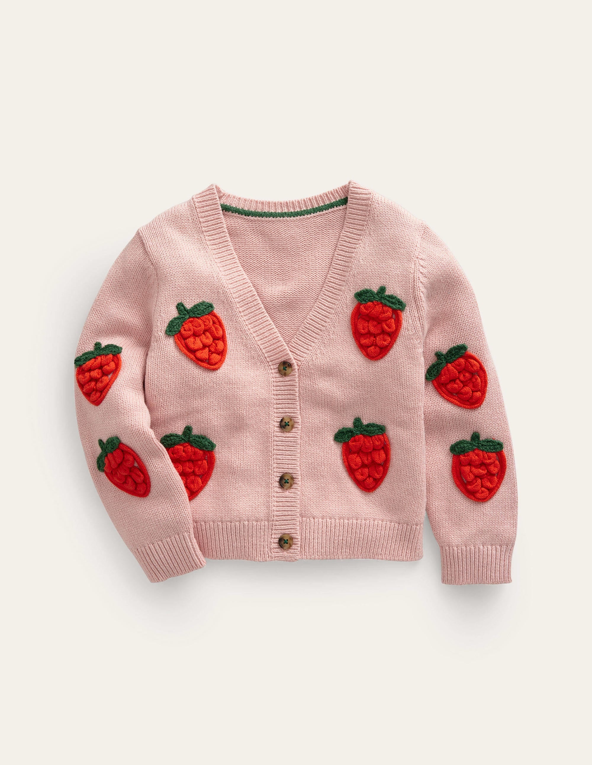 Fun Crochet Cardigan-Formica Pink Strawberry - Image 1