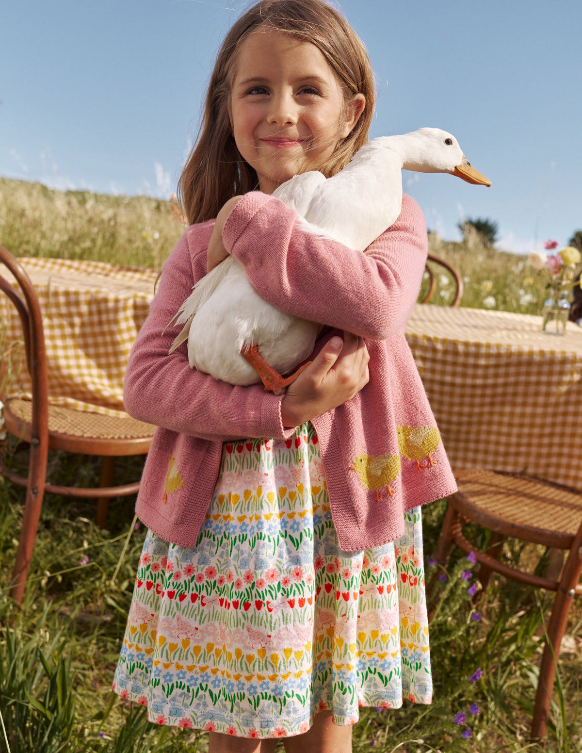 Embroidered Cardigan-Almond Pink Chicks - Image 4