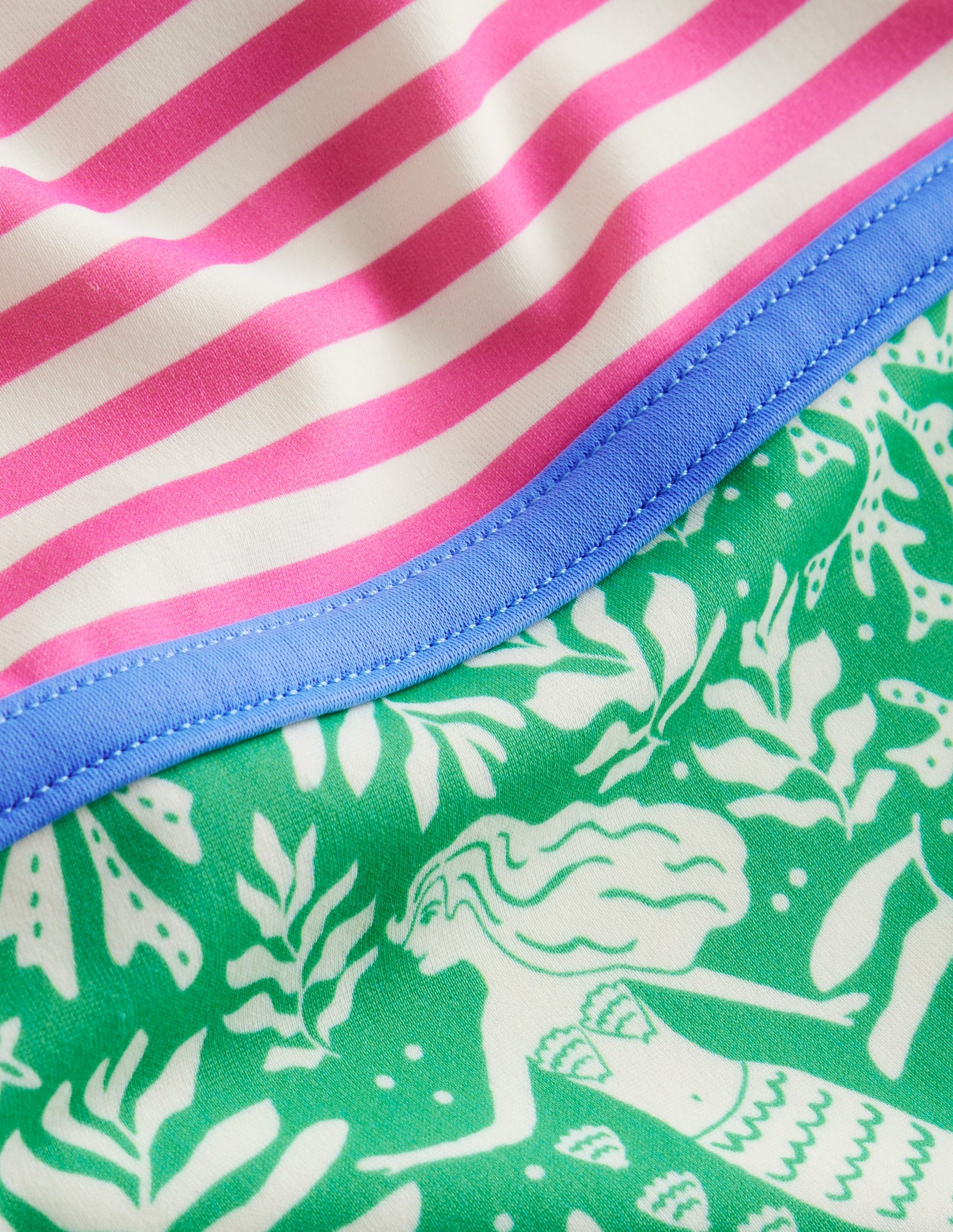 Hotchpotch Swimsuit-Pink, Green Mermaids-3
