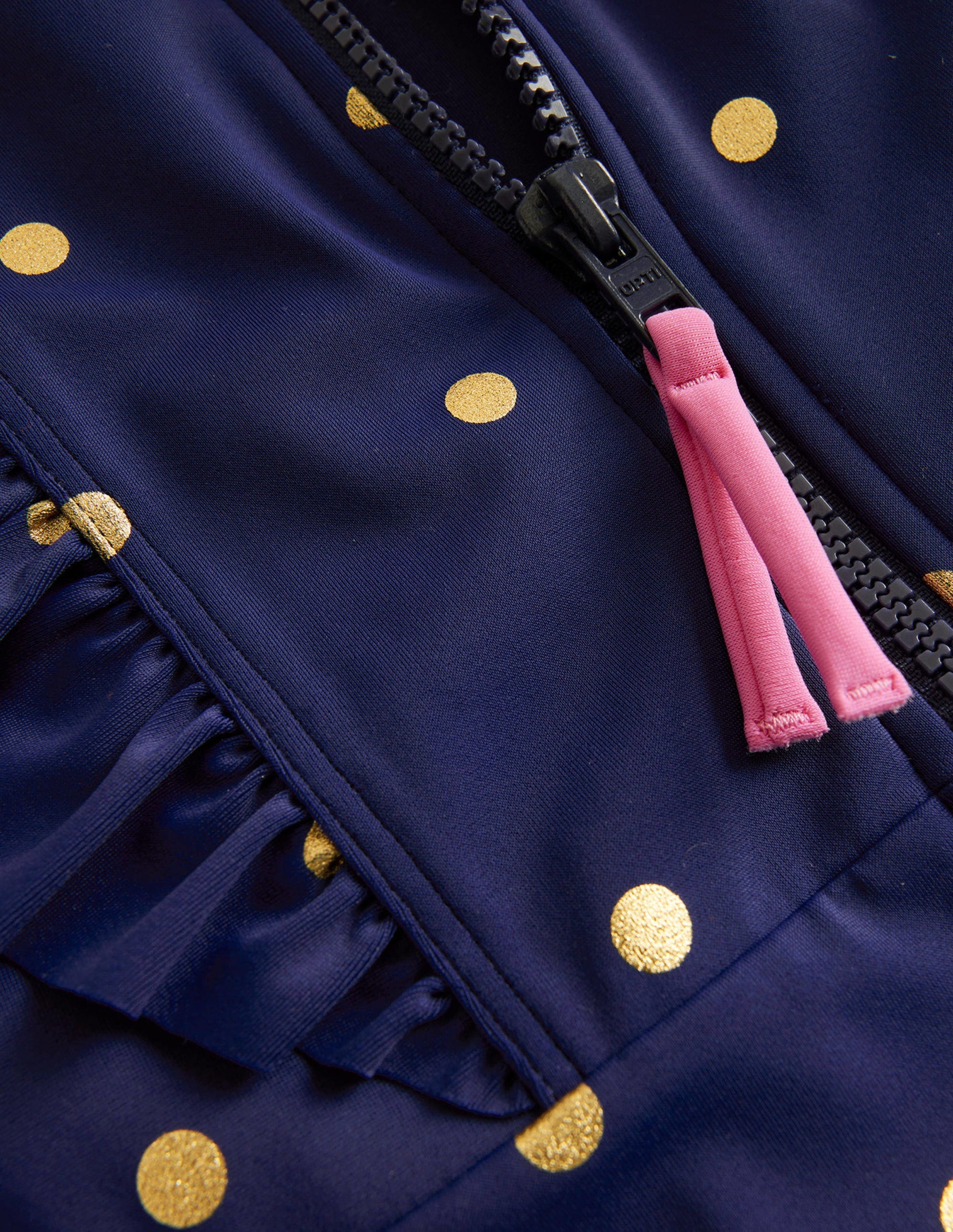 Sun Safe Surf Suit-Navy, Gold Spot-3