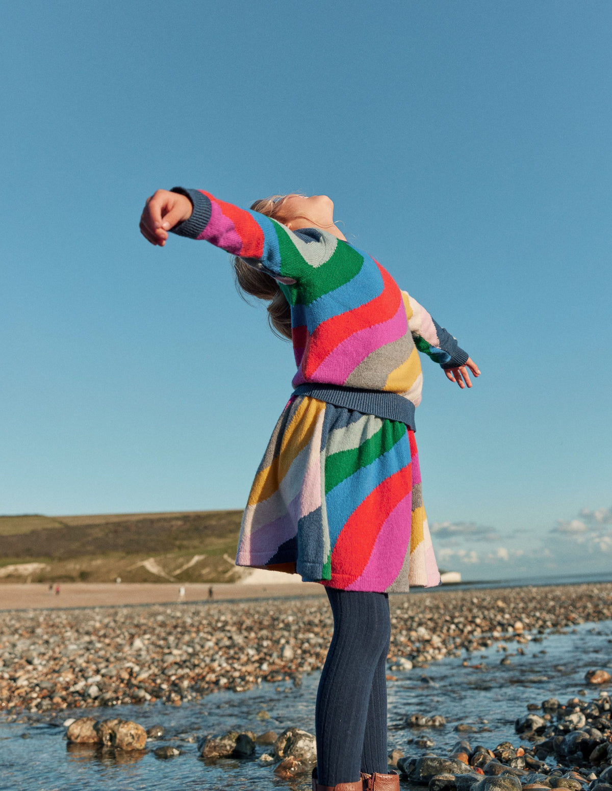 Knitted Skirt-Multi Wave-4