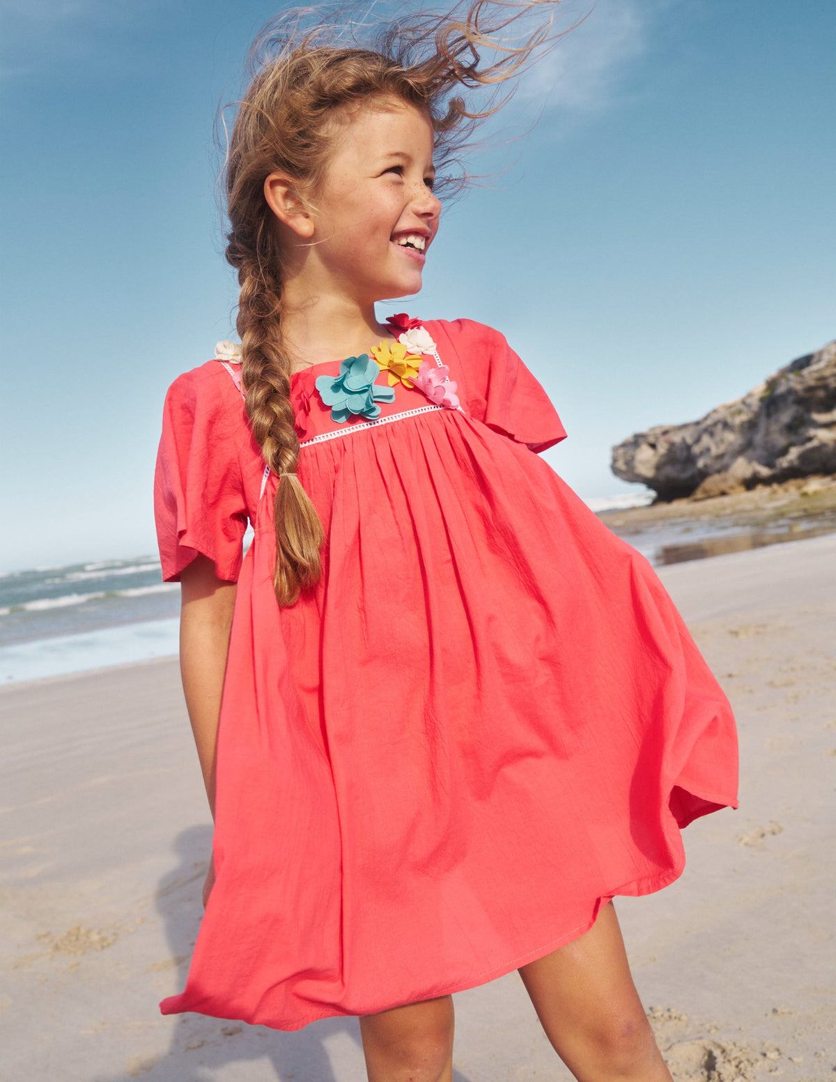 Lightweight Holiday Dress-Jam Red-4
