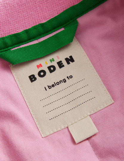 Borg Mix Bomber Jacket-Ivory / Colourblock Spot-5