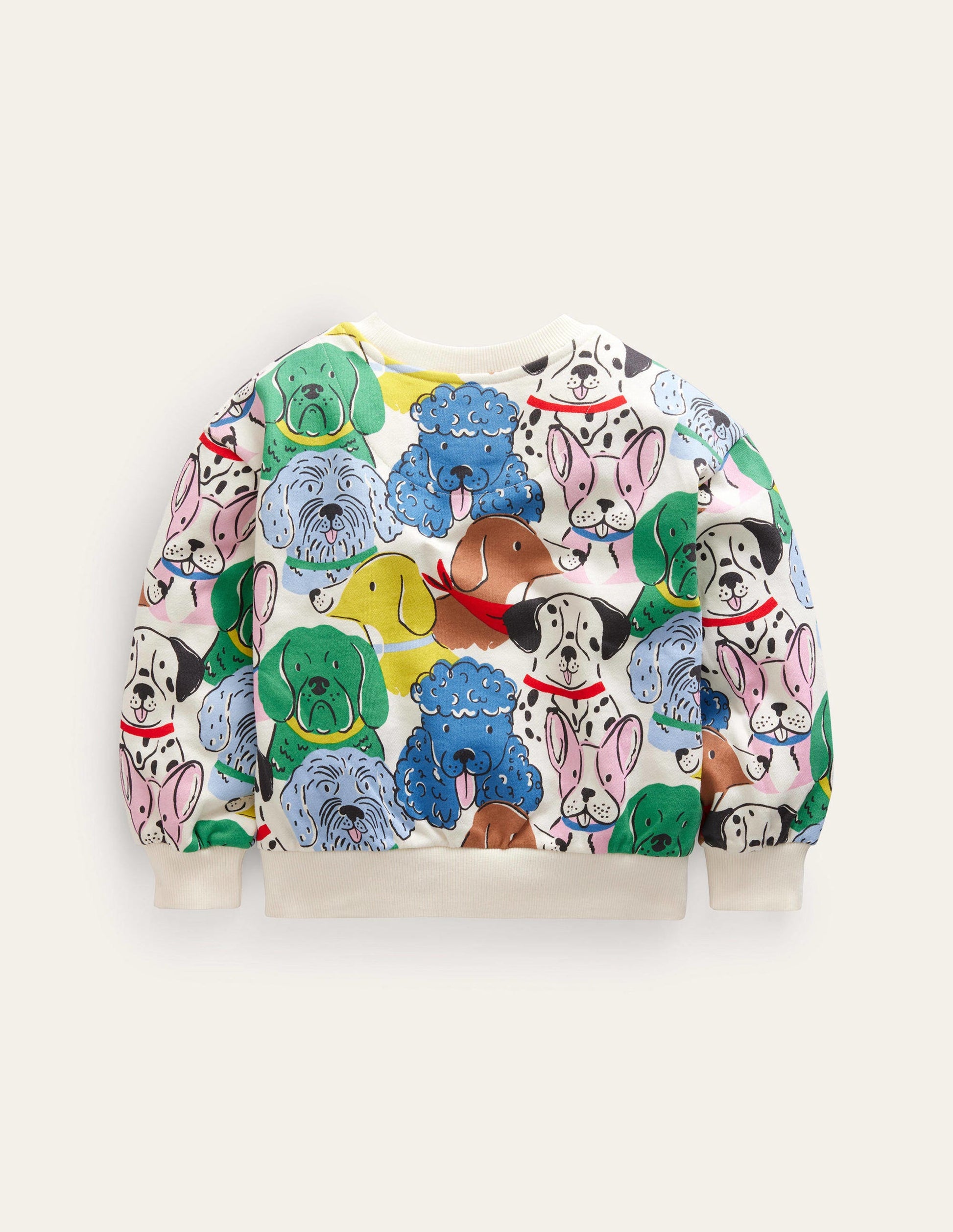 Printed Relaxed Sweatshirt-Multi Dogs-1