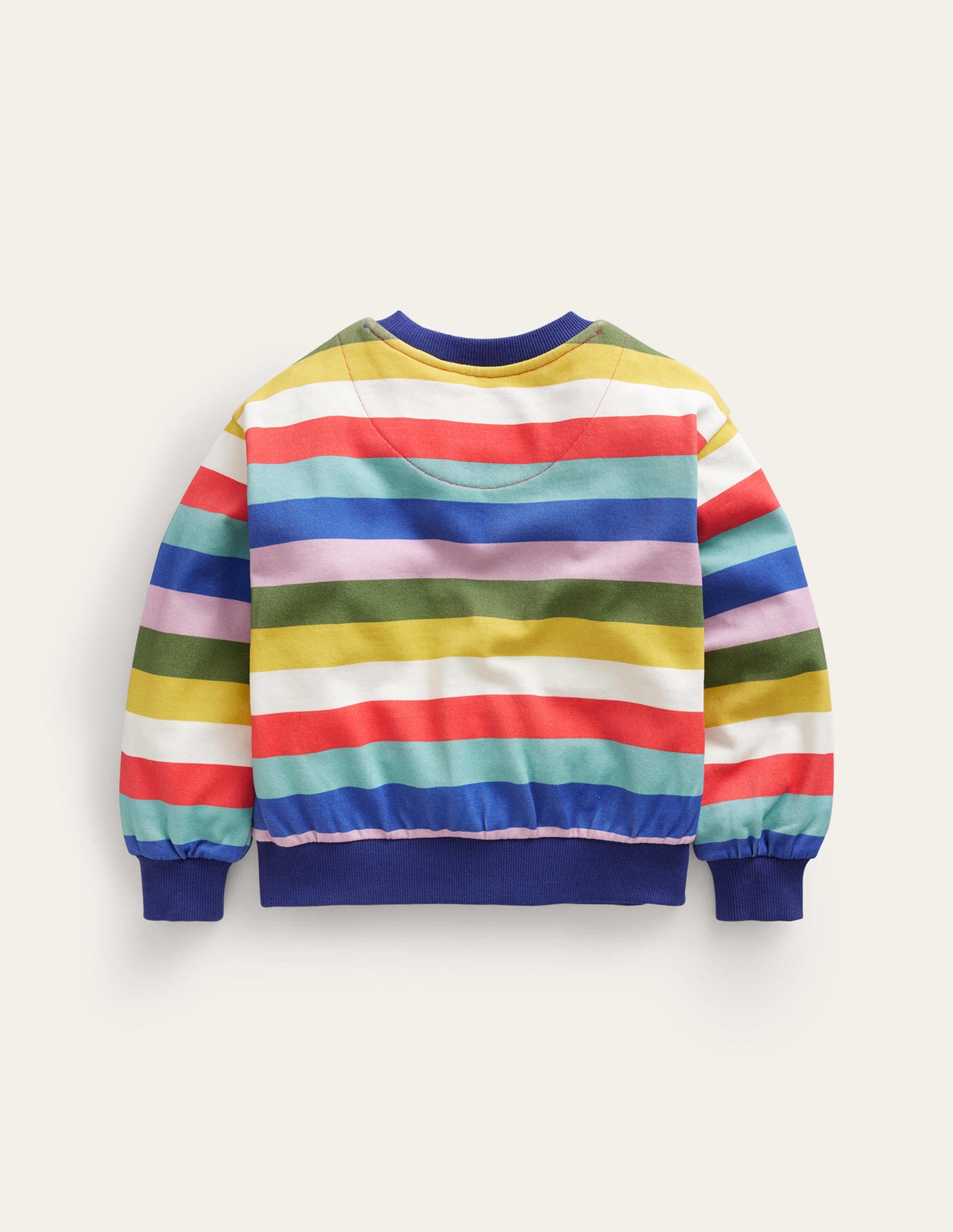 Printed Relaxed Sweatshirt-Multi Stripe - Image 2