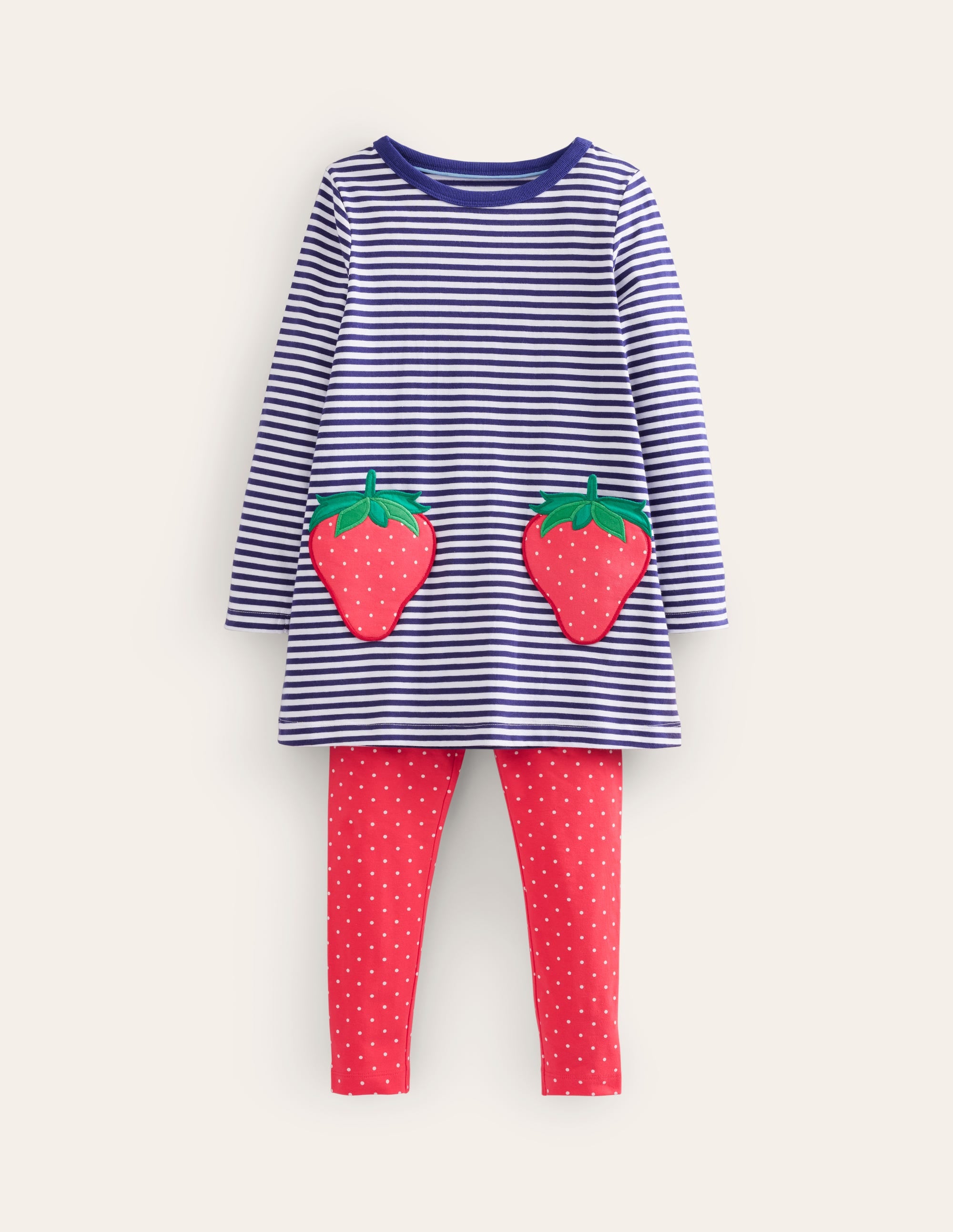 Fun Tunic and Legging set-Starboard/Ivory Stripe - Image 1