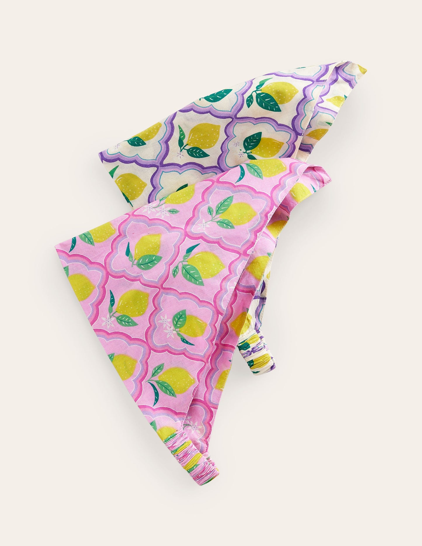 2 Pack Headscarves-Pink Lemon Grove