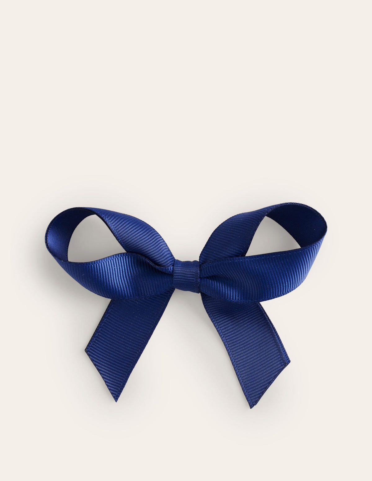 Grosgrain Hair Bow-College Navy-1