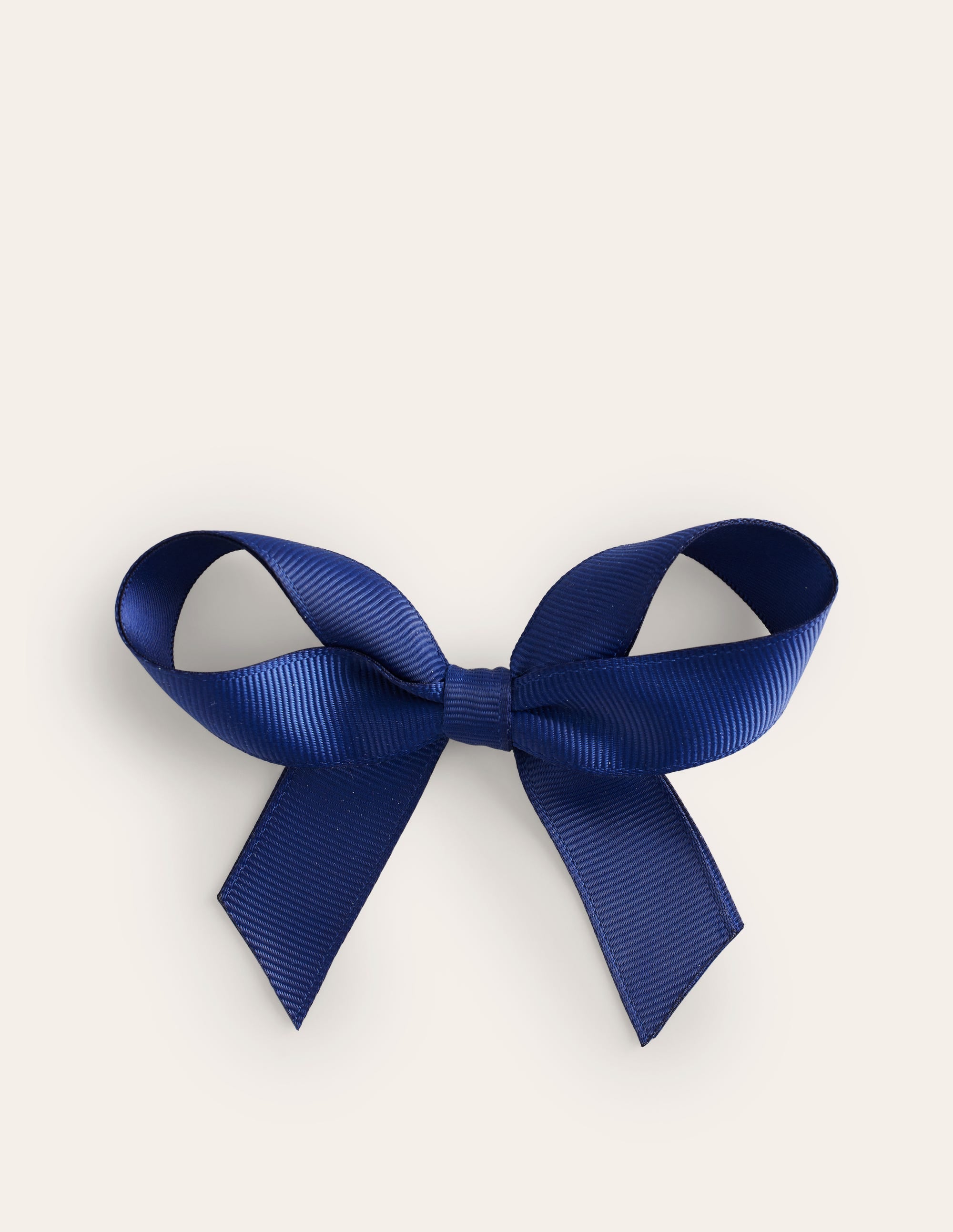 Grosgrain Hair Bow-College Navy - Image 1