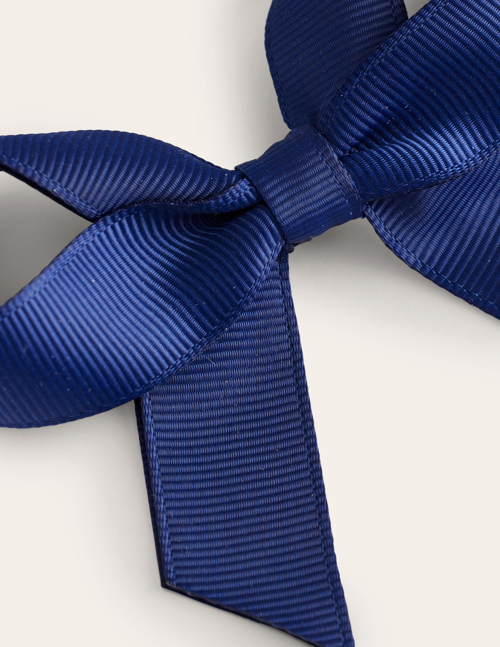 Grosgrain Hair Bow-College Navy - Image 2