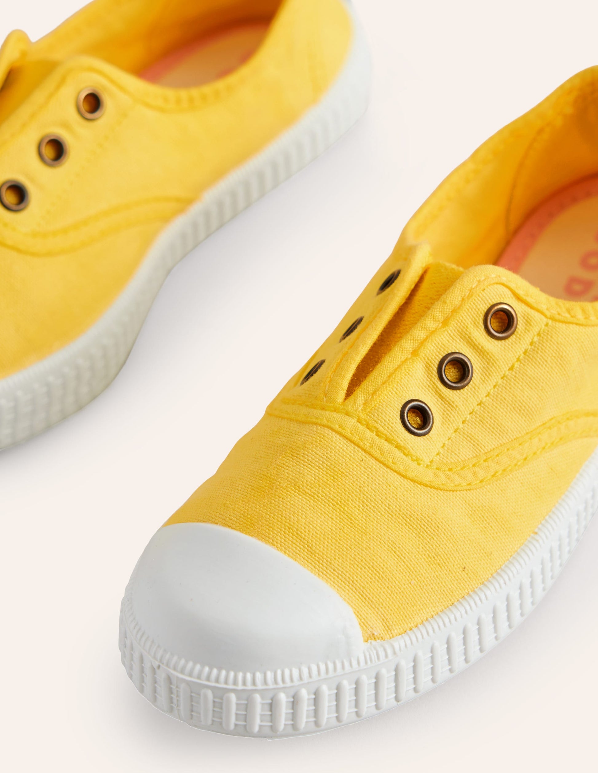 Laceless Canvas Pull-ons-Soft Lemon-3